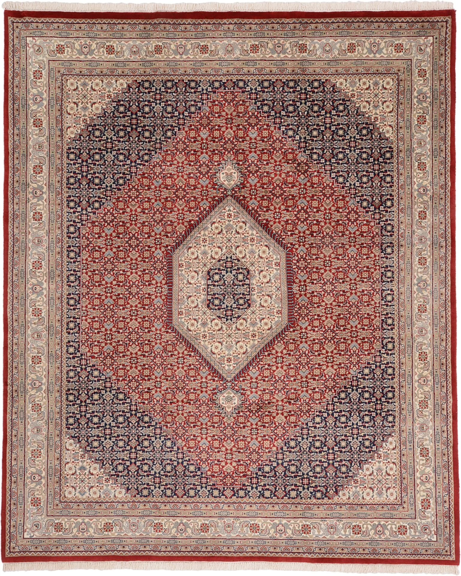 Hand-Knotted Tabriz Indian Rug, 247 × 300 cm, Wool