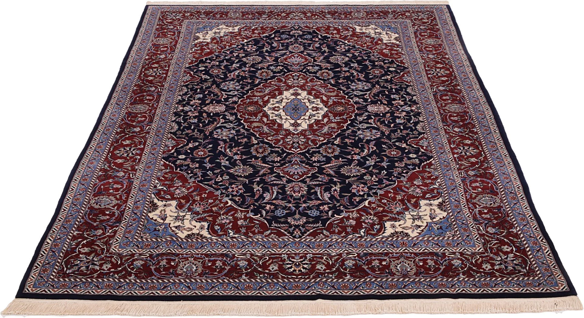 Alternative view of Isfahan Chinese Rug 185 × 278 cm in Wool, hand-knotted