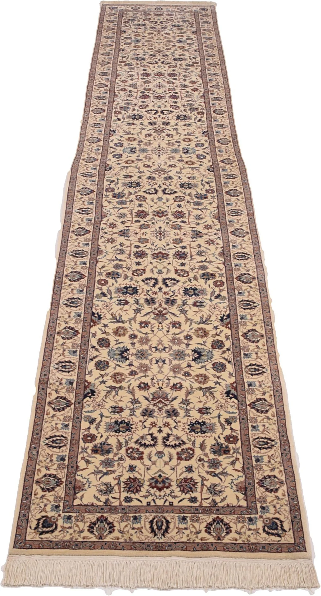 Alternative view of Isfahan Chinese Rug 80 × 434 cm in Wool, hand-knotted