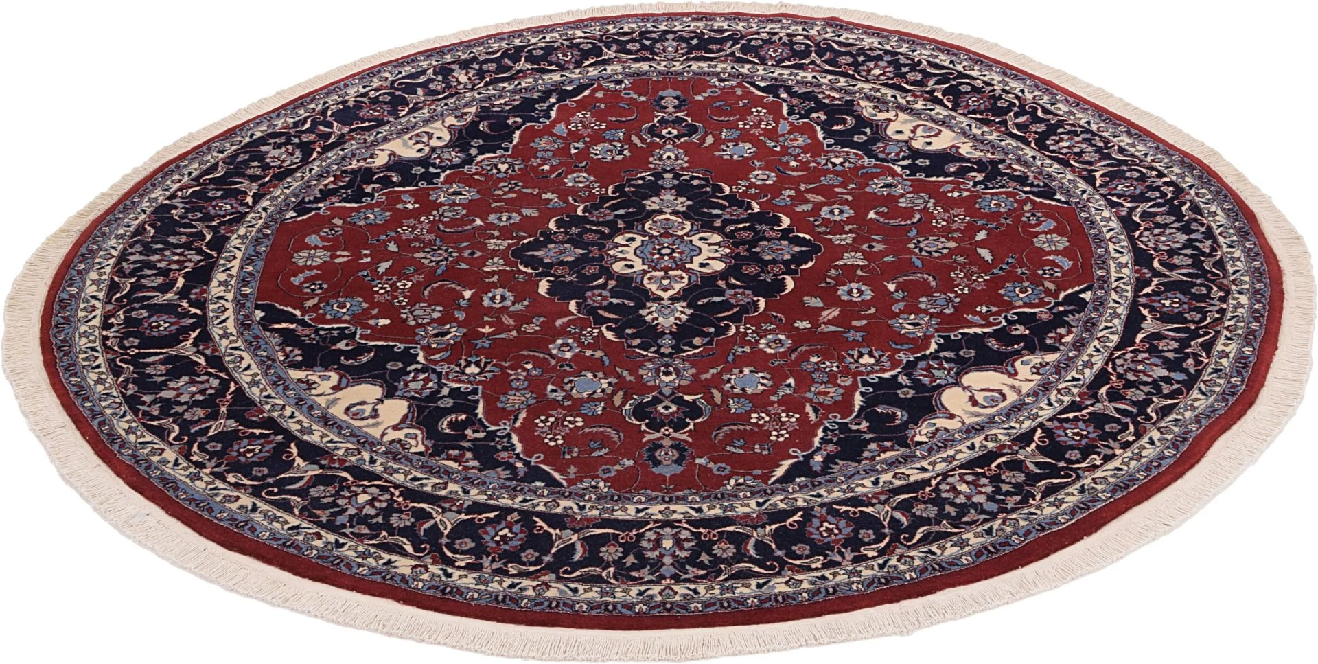 Alternative view of Isfahan Chinese Rug 200 × 200 cm in Wool, hand-knotted