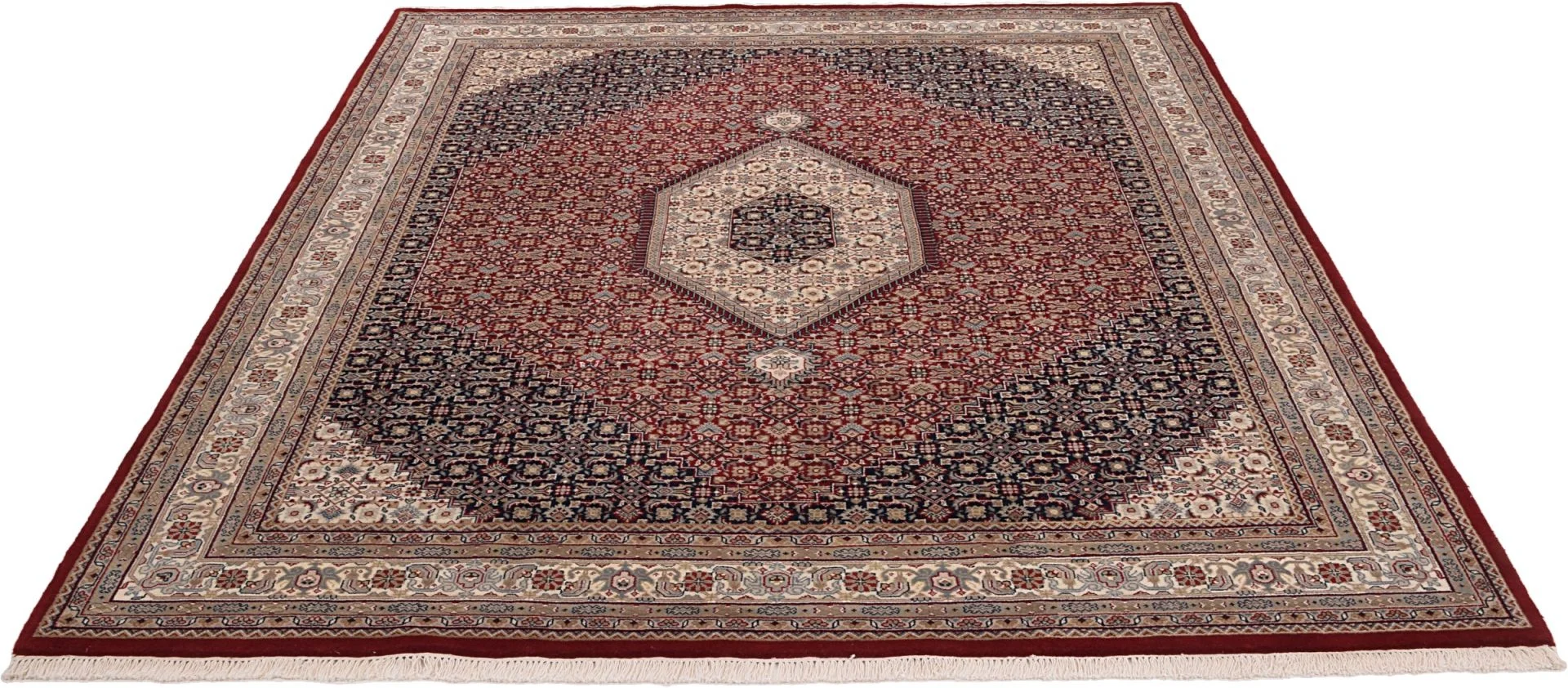 Alternative view of Hand-Knotted Tabriz Indian Rug, 247 × 300 cm, Wool