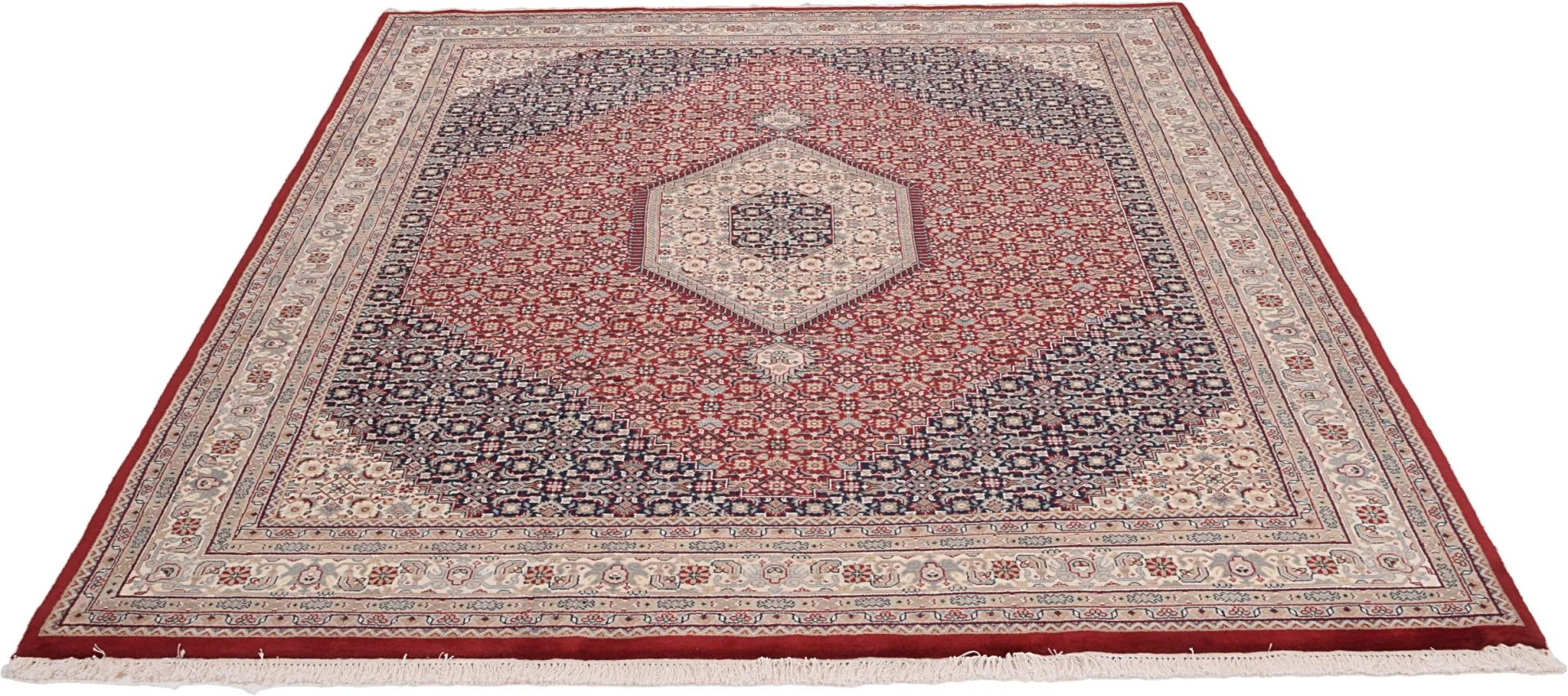 Hand-Knotted Tabriz Indian Rug, 247 × 300 cm, Wool - Image 3