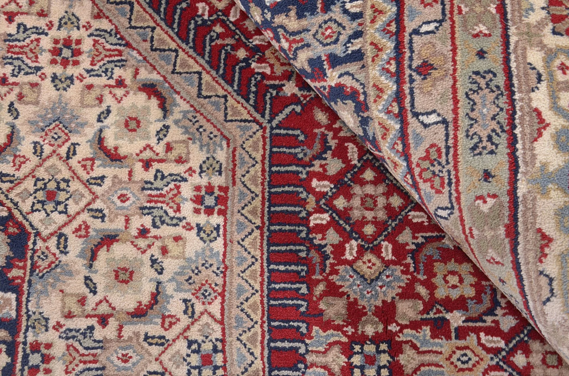 Hand-Knotted Tabriz Indian Rug, 247 × 300 cm, Wool - Image 5