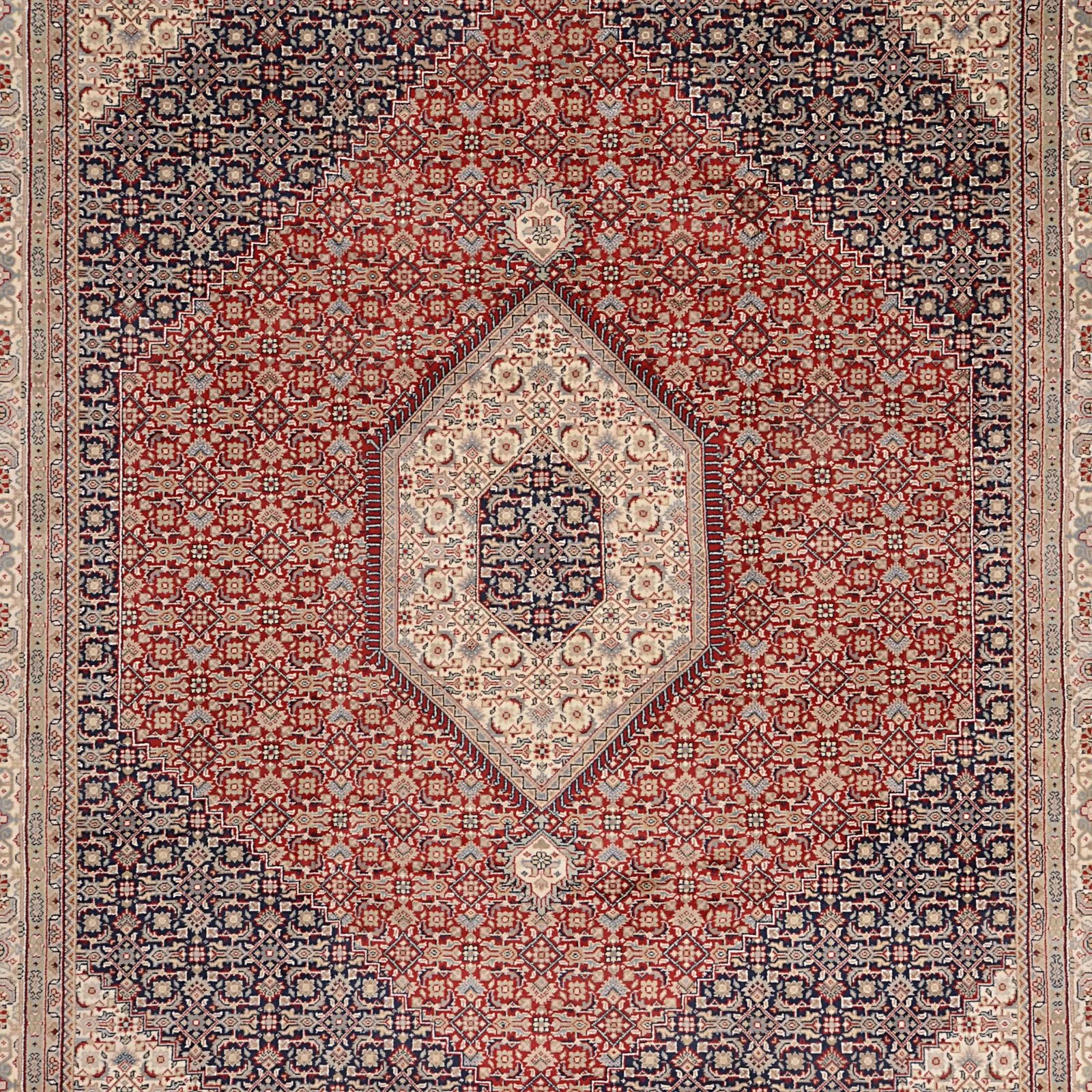 Hand-Knotted Tabriz Indian Rug, 247 × 300 cm, Wool - Image 6