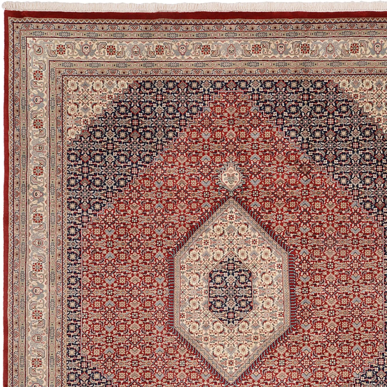 Hand-Knotted Tabriz Indian Rug, 247 × 300 cm, Wool - Image 7