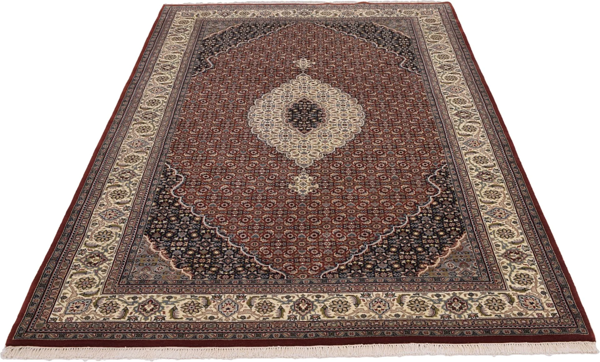 Alternative view of Hand-Knotted Tabriz Indian Rug, 198 × 310 cm, Wool