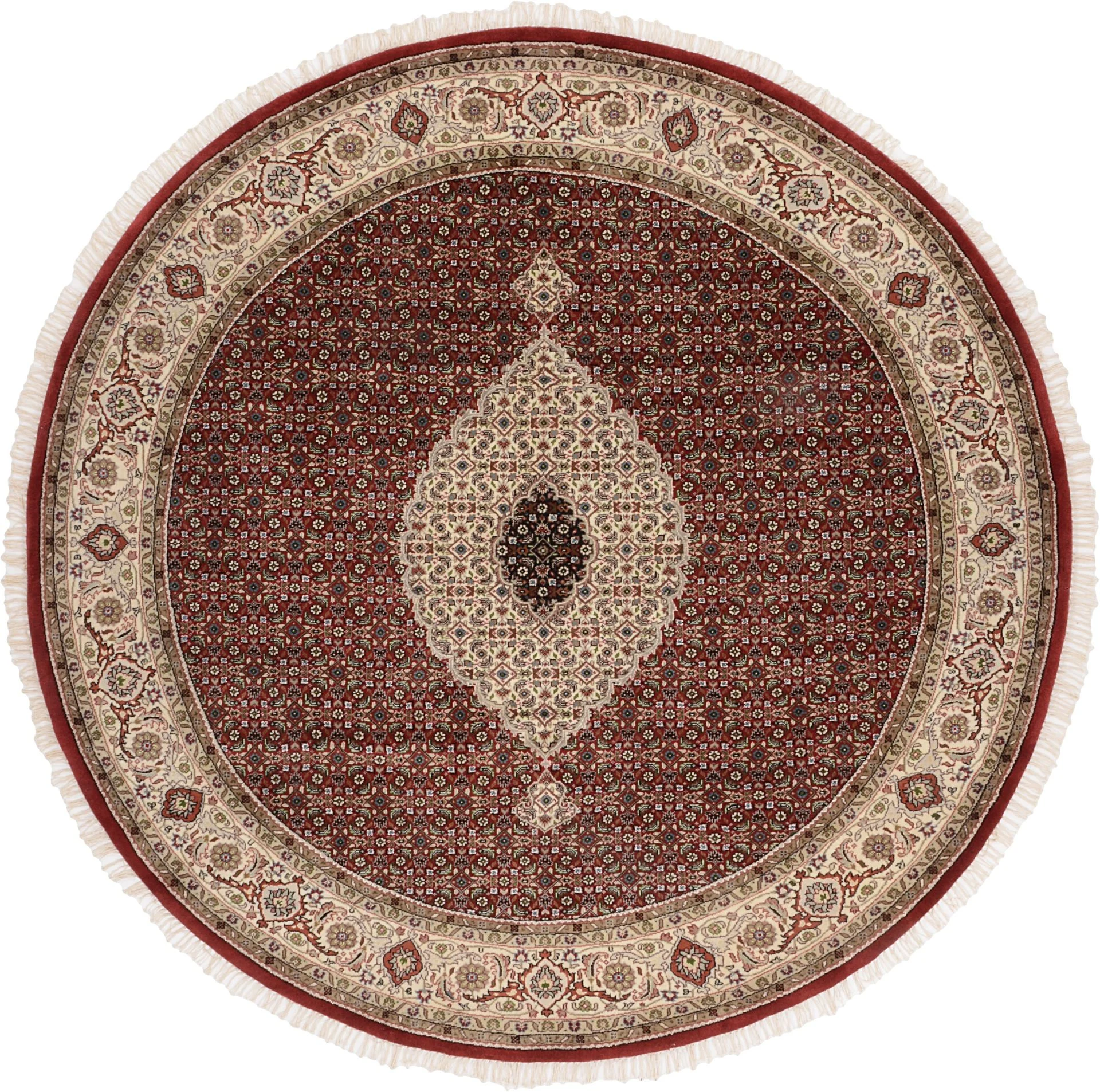 Tabriz Indian Rug 246 × 246 cm in Wool, hand-knotted
