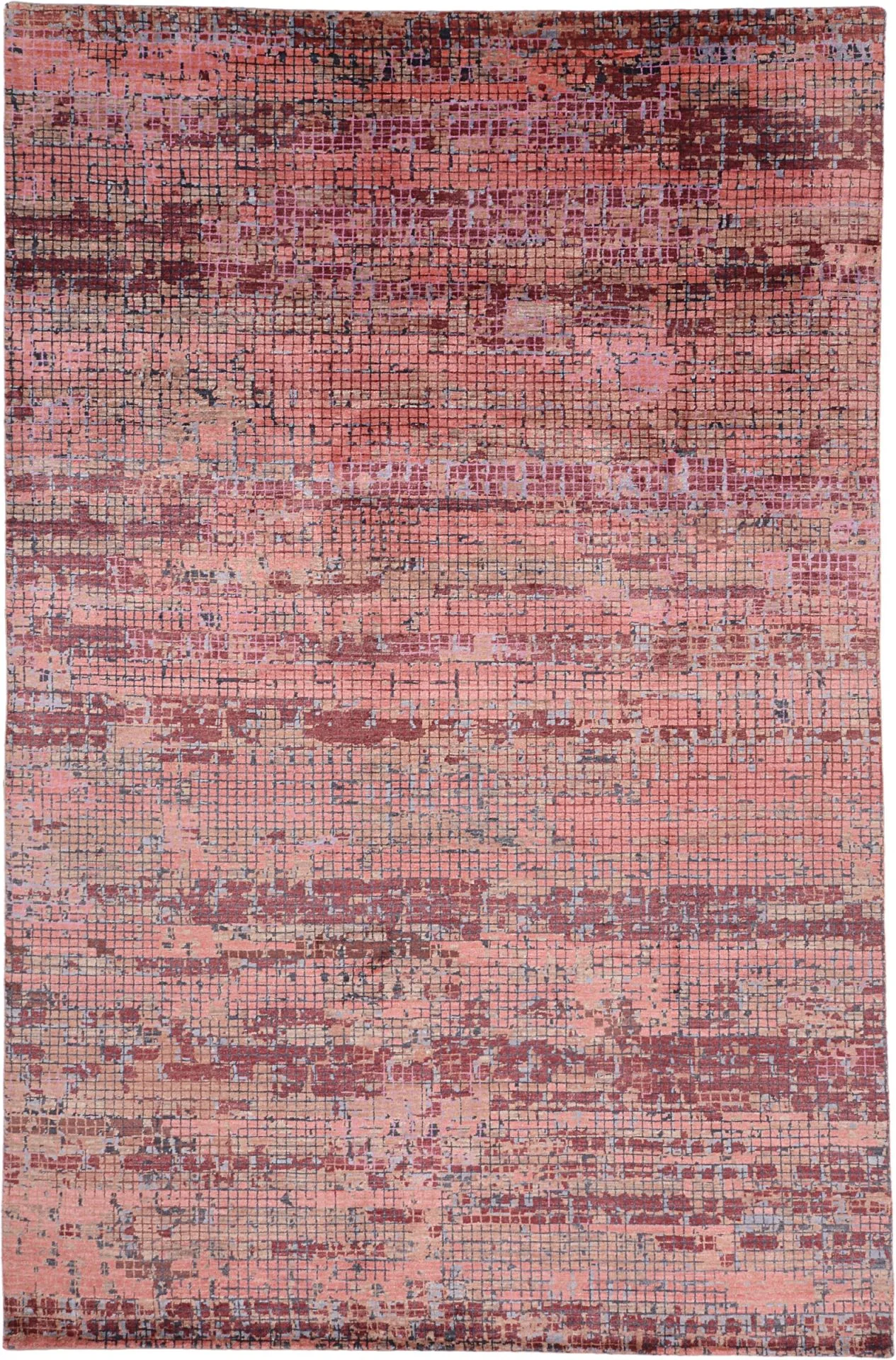 Hand-Knotted Indian Rug, 200 × 305 cm, Wool