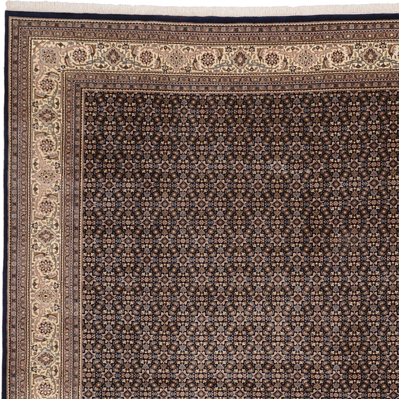 Tabriz Indian Rug 250 × 298 cm in Wool, hand-knotted - Image 7