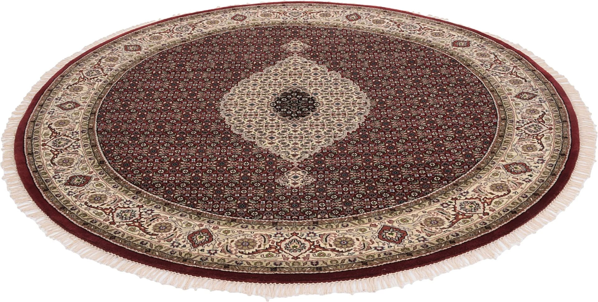 Alternative view of Tabriz Indian Rug 246 × 246 cm in Wool, hand-knotted