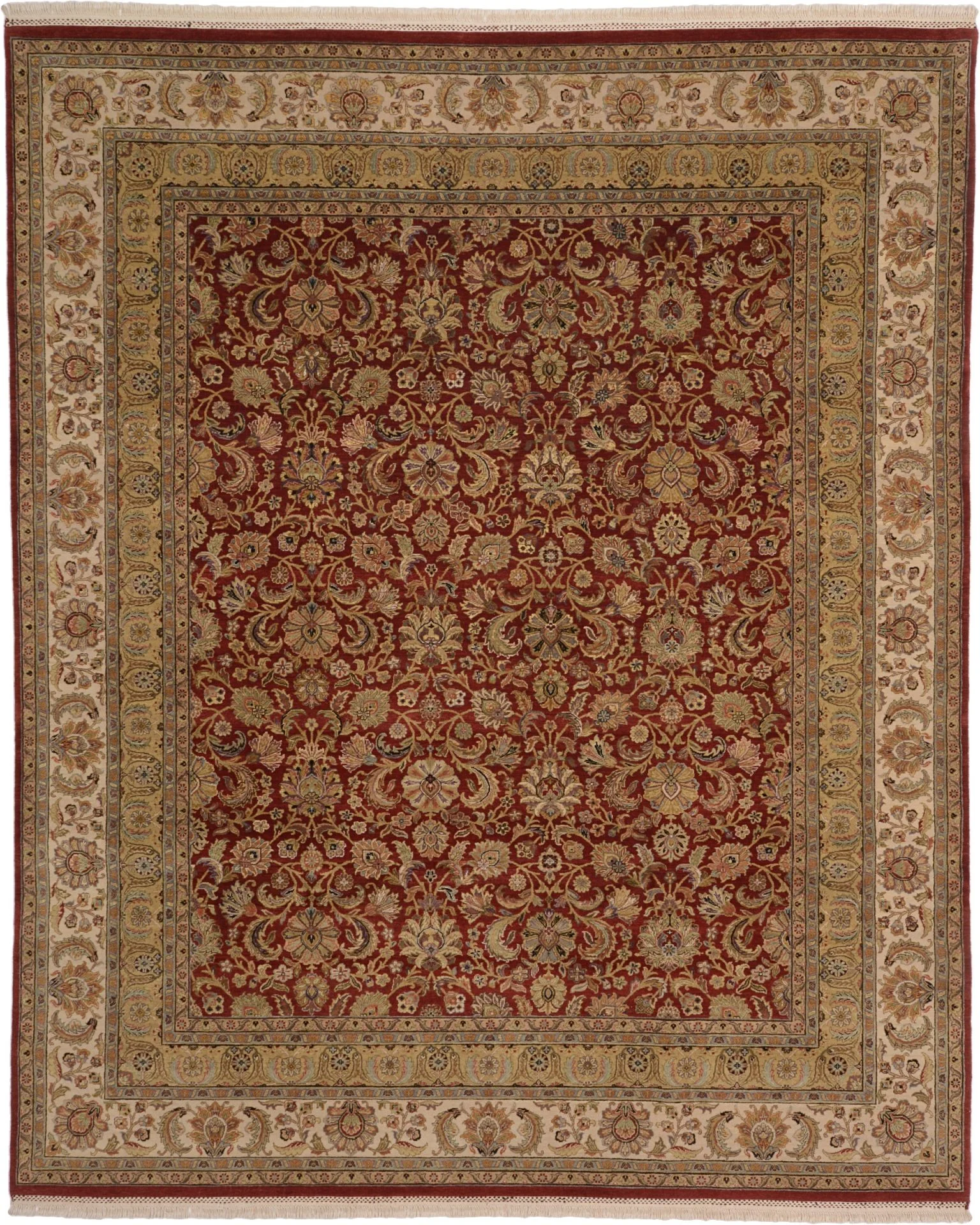 Tabriz Indian Rug 241 × 294 cm, hand-knotted
