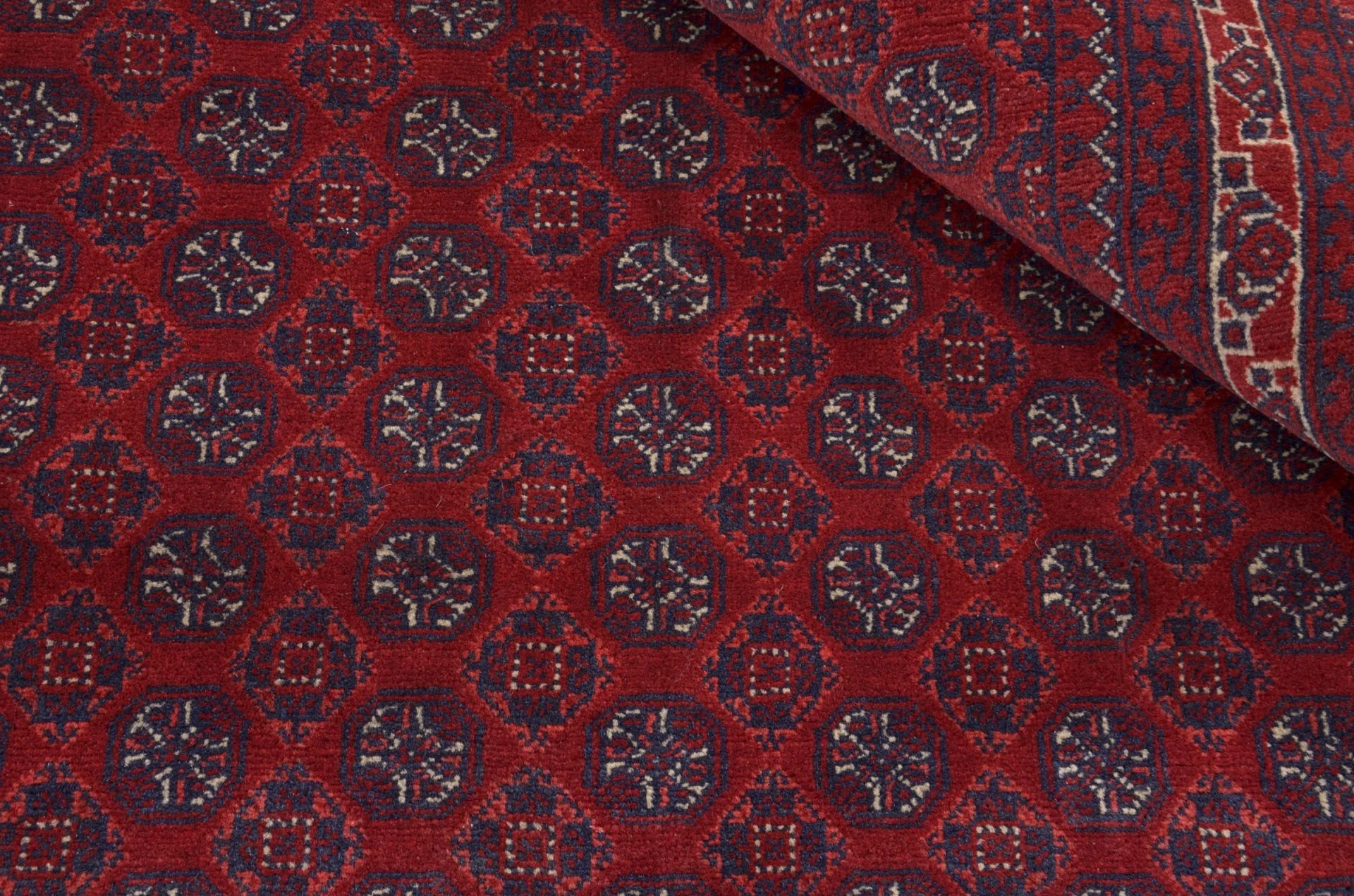Hand-Knotted Afghan Rug, 195 × 301 cm, Wool - Image 5