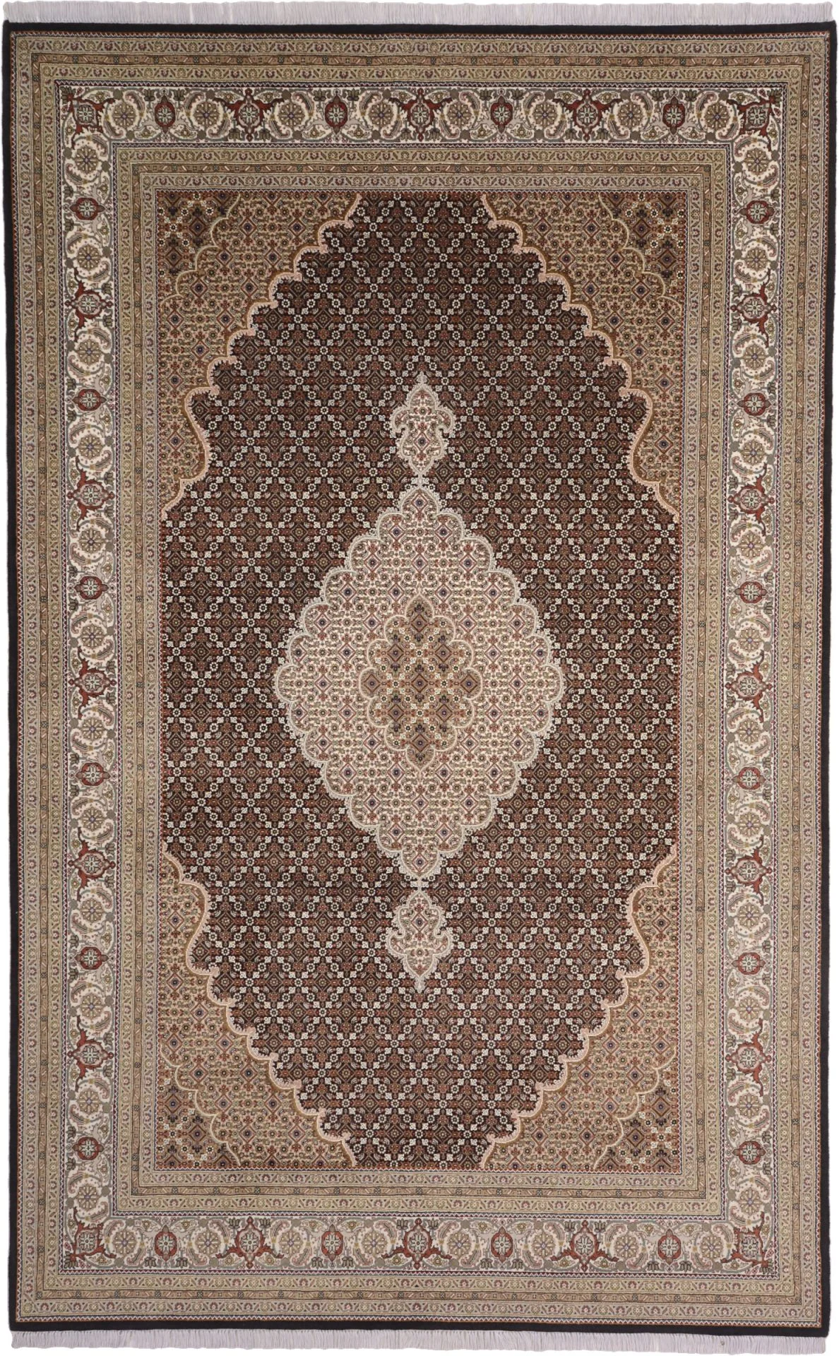 Tabriz Indian Rug 198 × 314 cm, hand-knotted