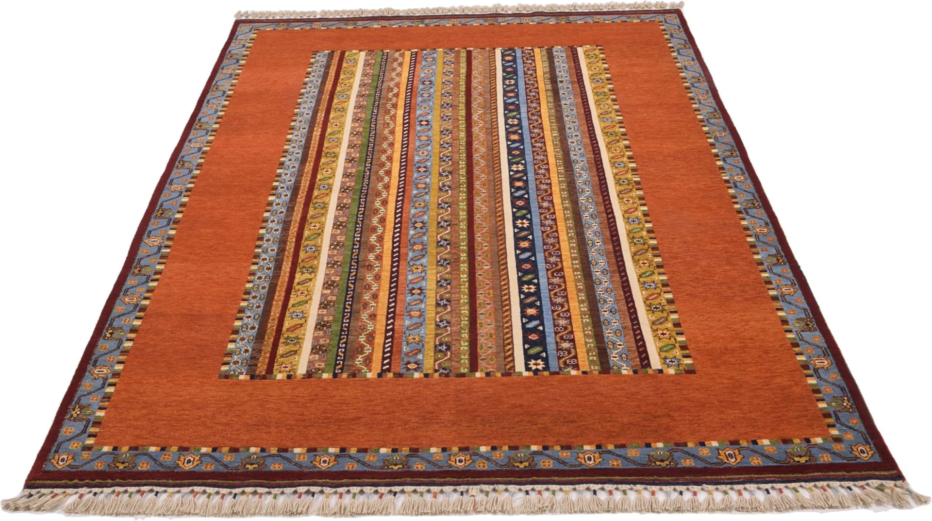 Alternative view of Loribaft Indian Rug 199 × 308 cm in Wool, hand-knotted
