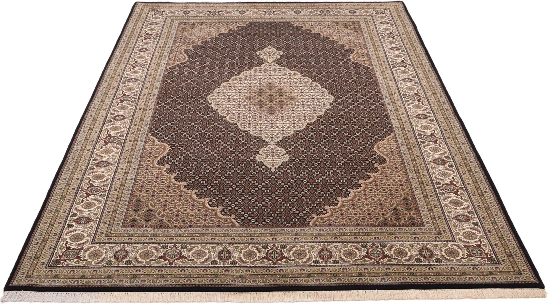 Alternative view of Hand-Knotted Tabriz Indian Rug, 200 × 307 cm