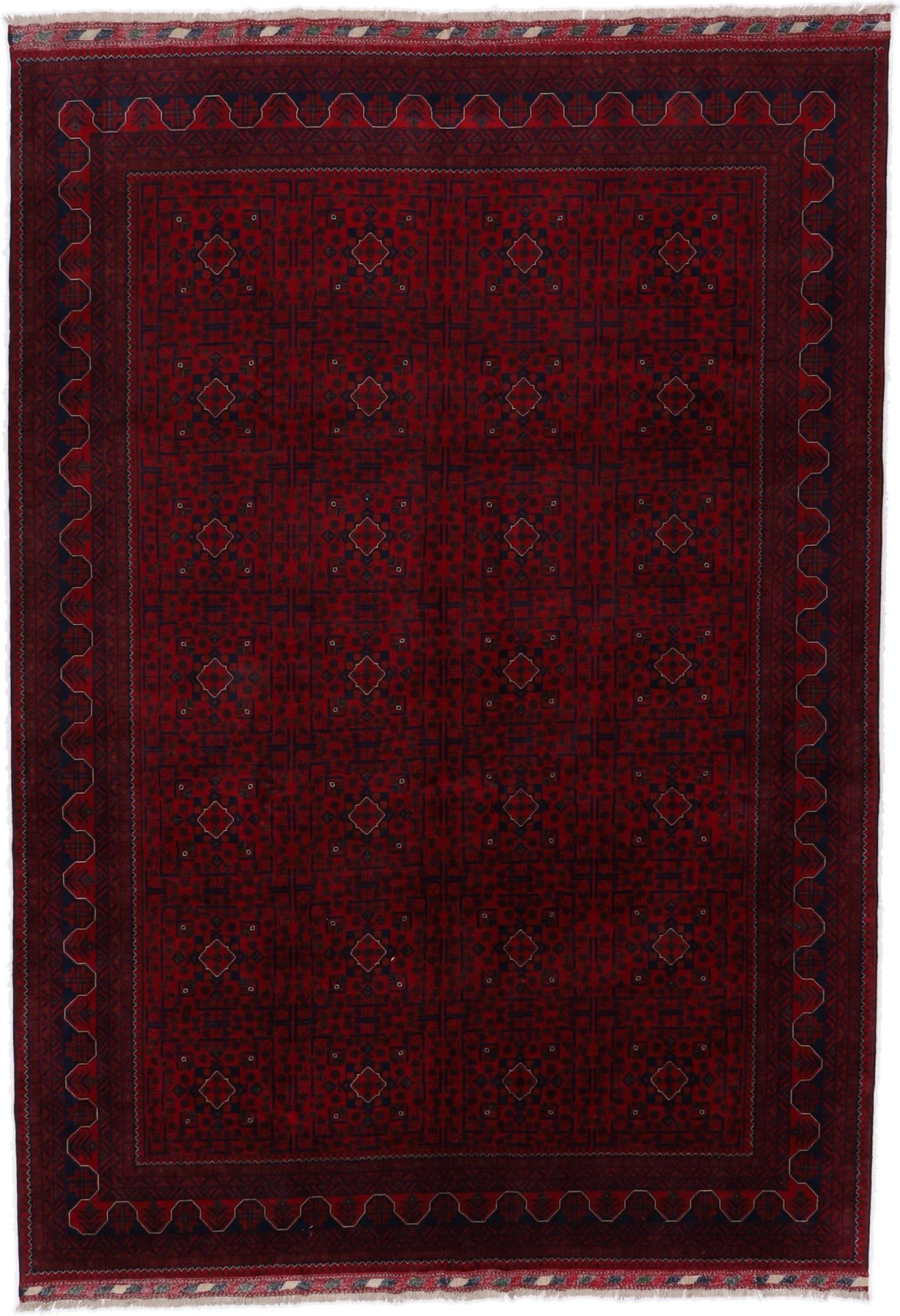 Afghan Rug 254 × 362 cm in Wool, hand-knotted
