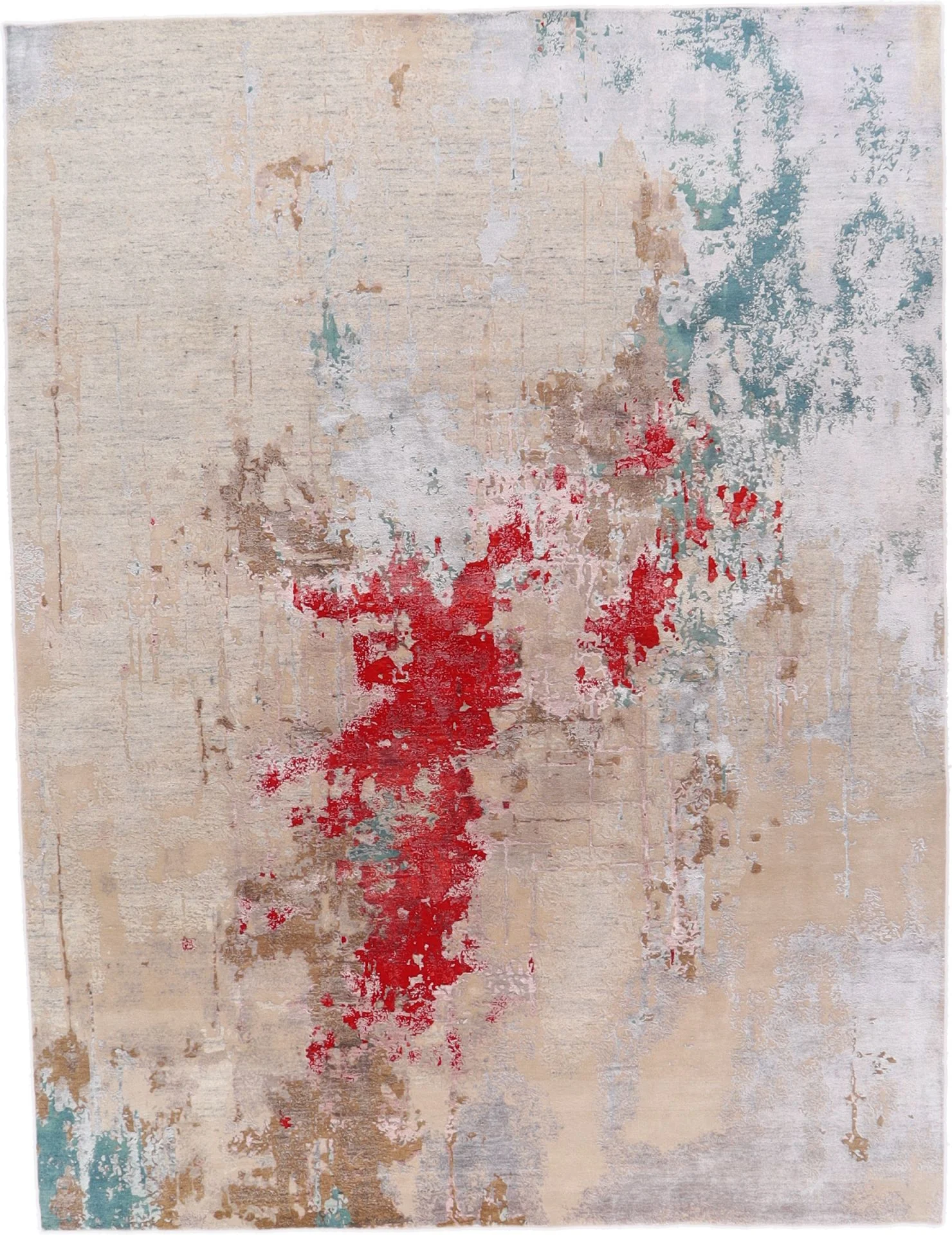 Indian Rug 280 × 369 cm in Wool, hand-knotted