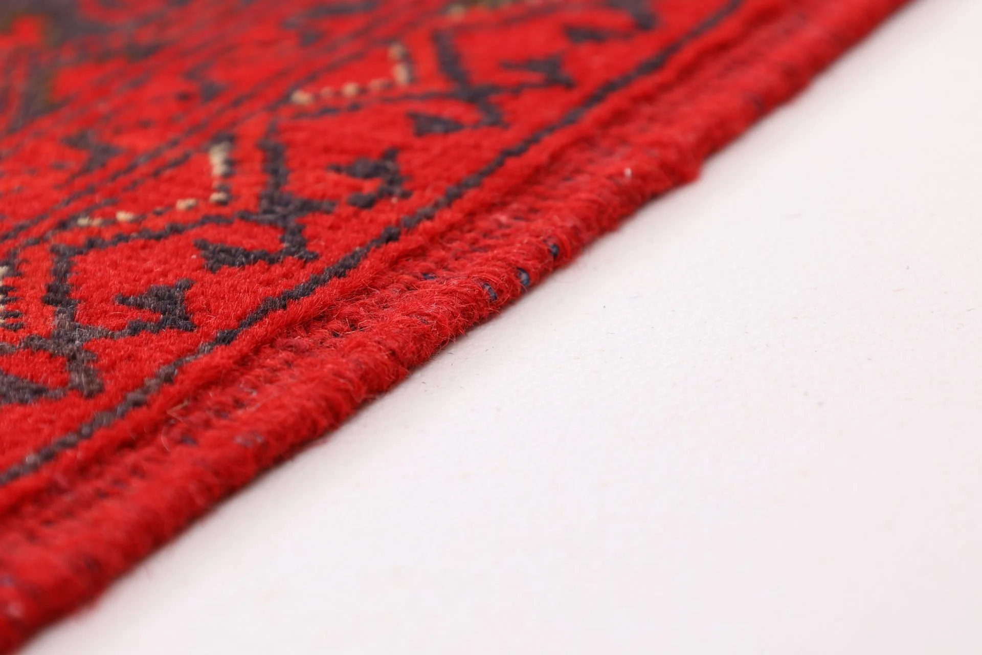 Hand-Knotted Afghan Rug, 248 × 341 cm, Wool - Image 6