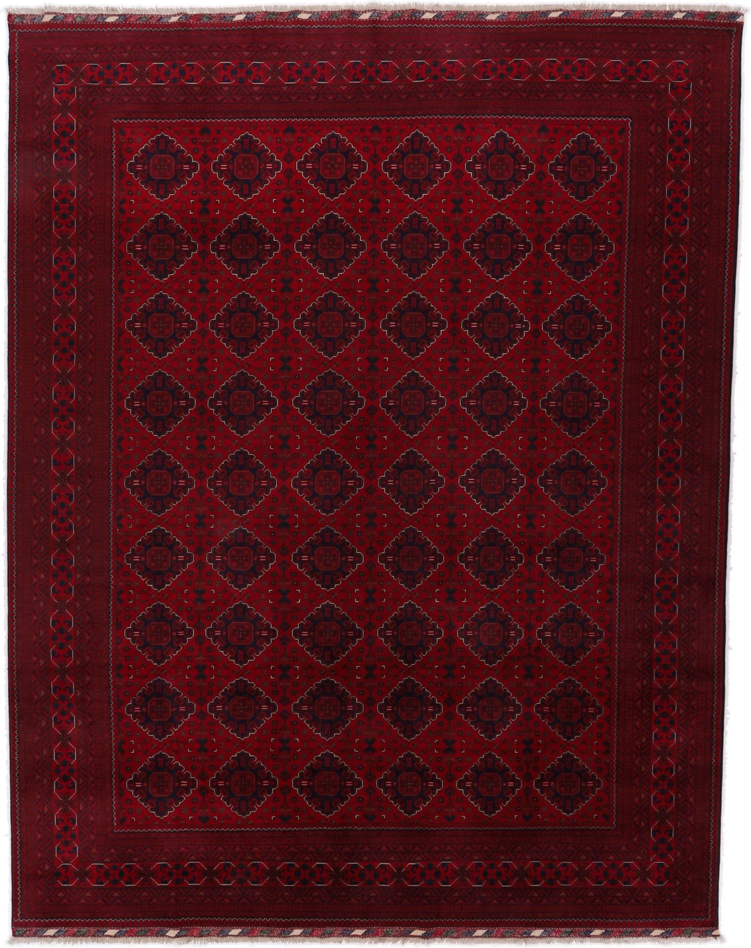 Afghan Rug 300 × 380 cm in Wool, hand-knotted