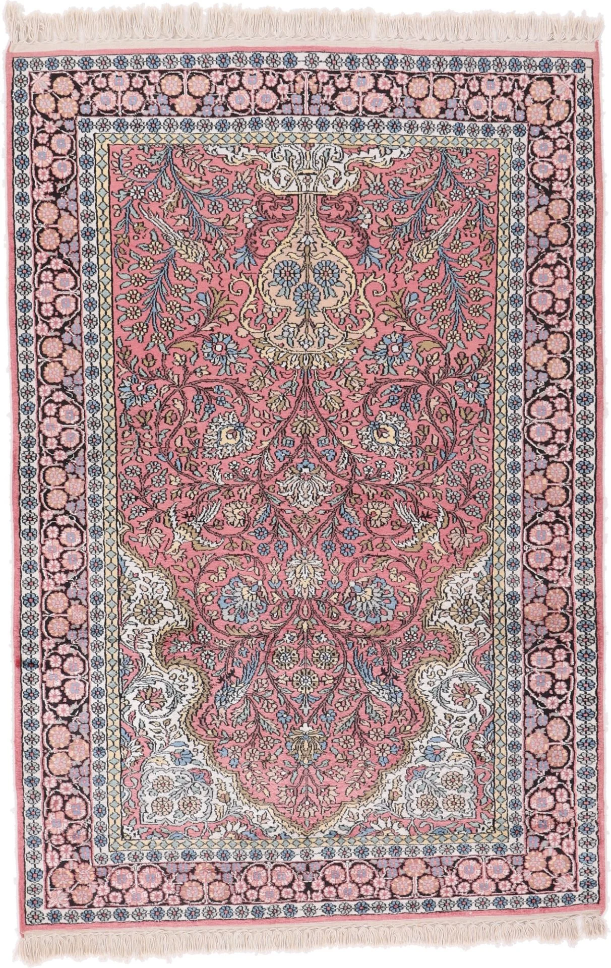 Wool Indian Rug 186 × 127 cm, hand-knotted