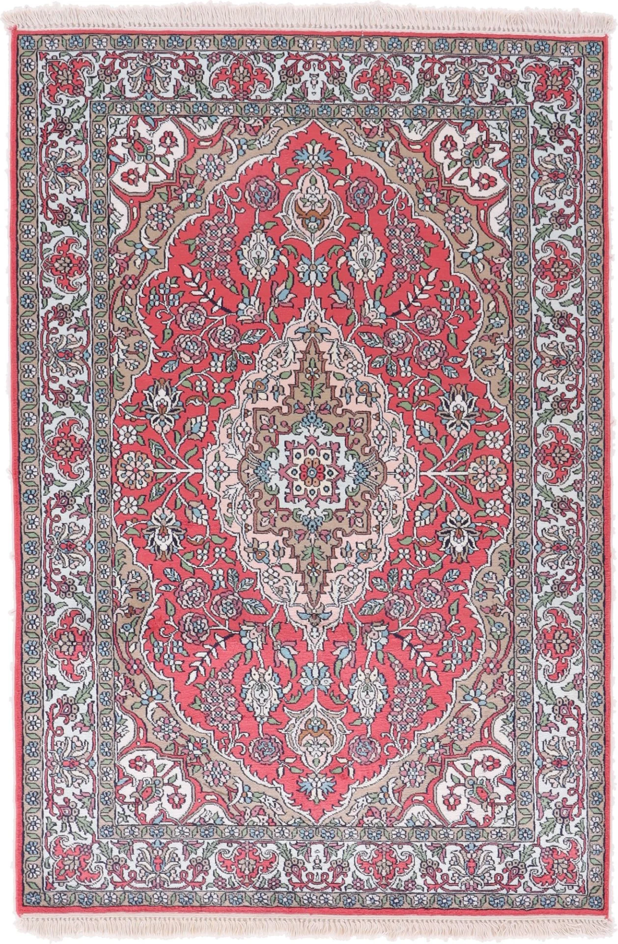 Indian Rug 181 × 122 cm in Wool, hand-knotted
