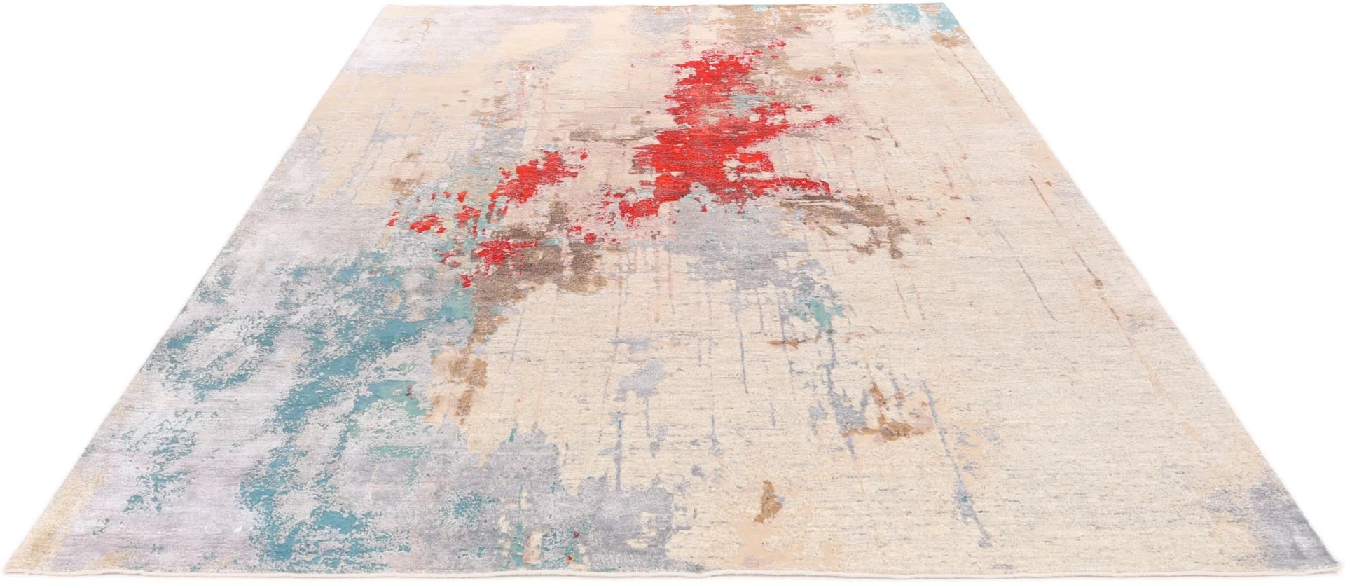 Alternative view of Indian Rug 280 × 369 cm in Wool, hand-knotted