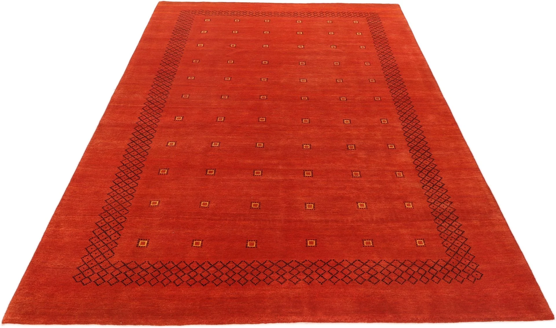 Alternative view of Hand-Knotted Loribaft Indian Rug, 205 × 305 cm, Wool