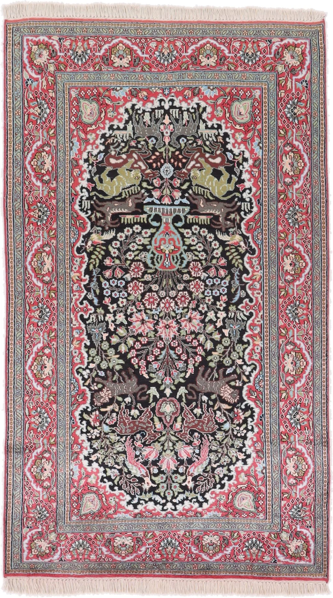 Wool Indian Rug 202 × 118 cm, hand-knotted