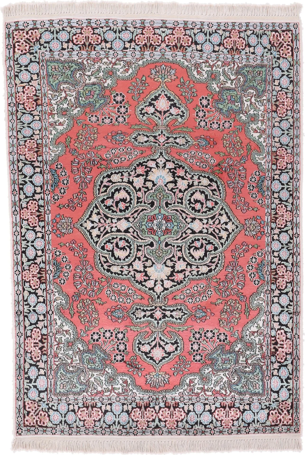 Indian Rug 188 × 128 cm in Wool, hand-knotted