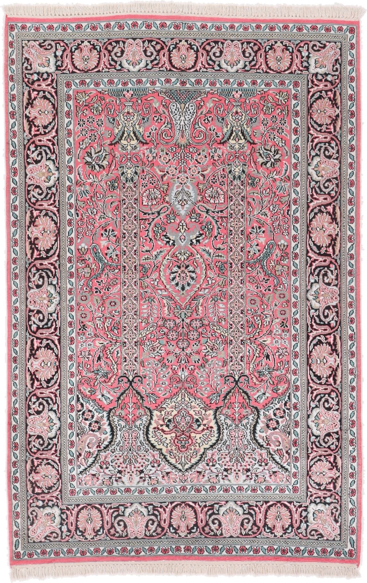 Wool Indian Rug 187 × 121 cm, hand-knotted