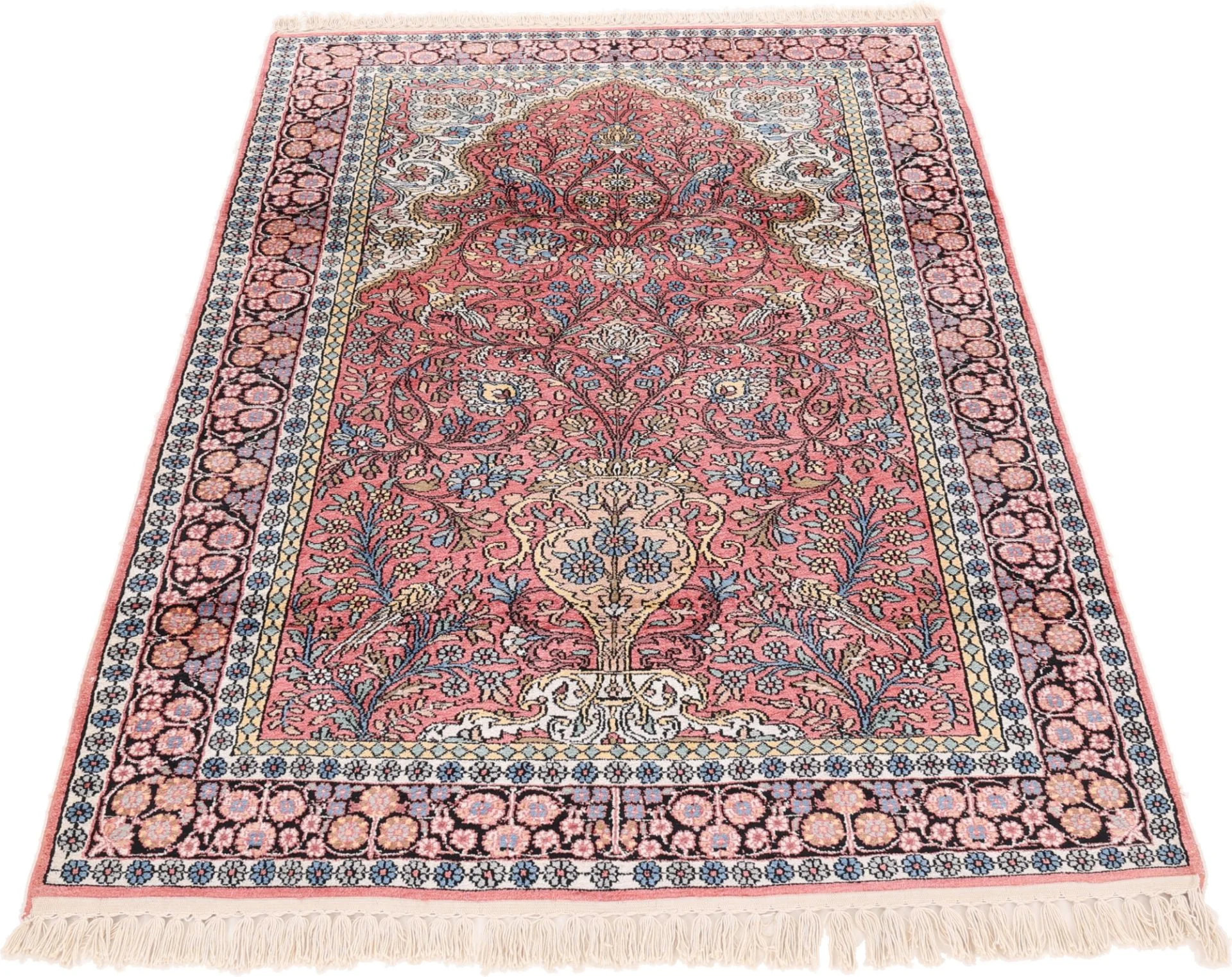 Alternative view of Wool Indian Rug 186 × 127 cm, hand-knotted