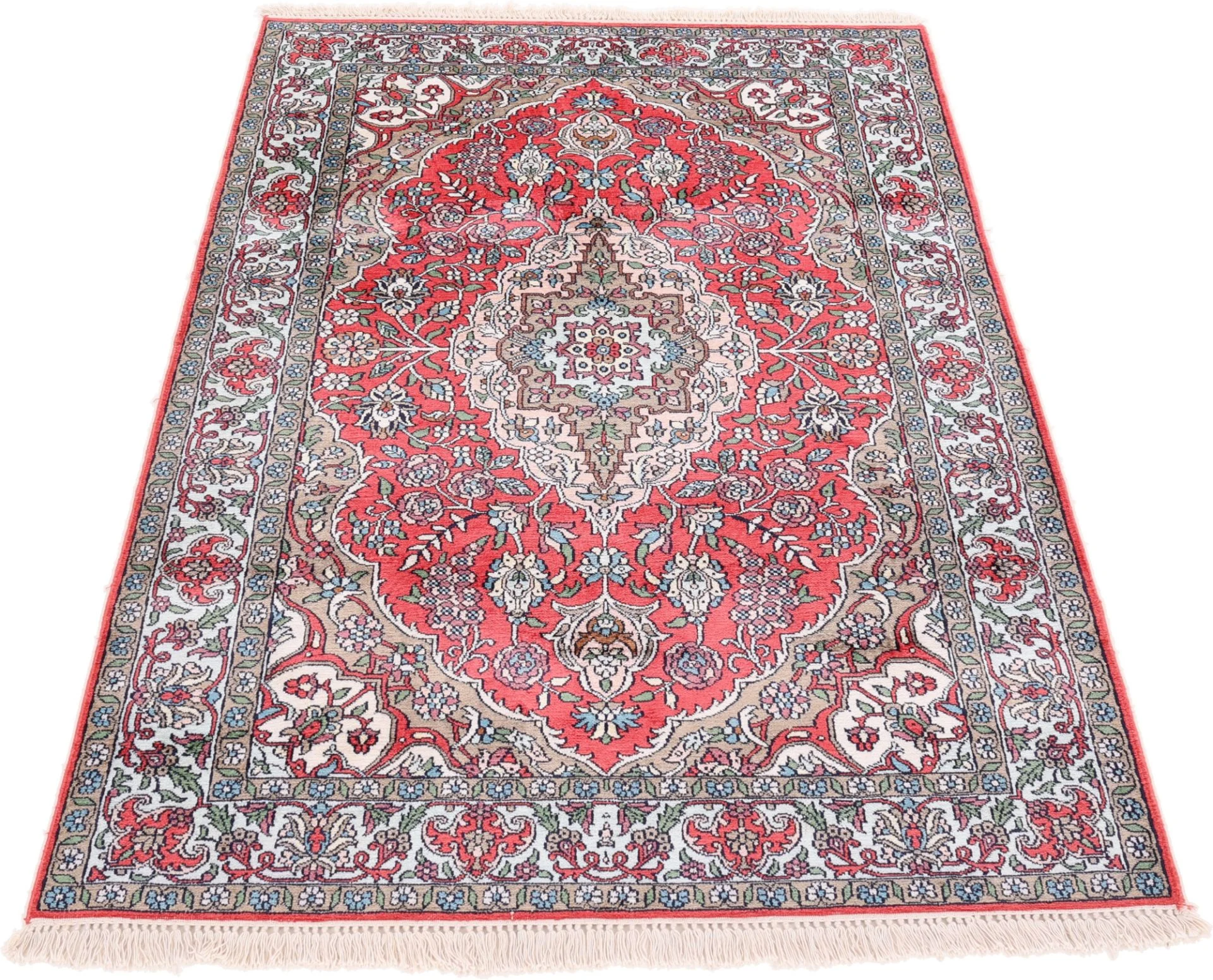 Alternative view of Indian Rug 181 × 122 cm in Wool, hand-knotted