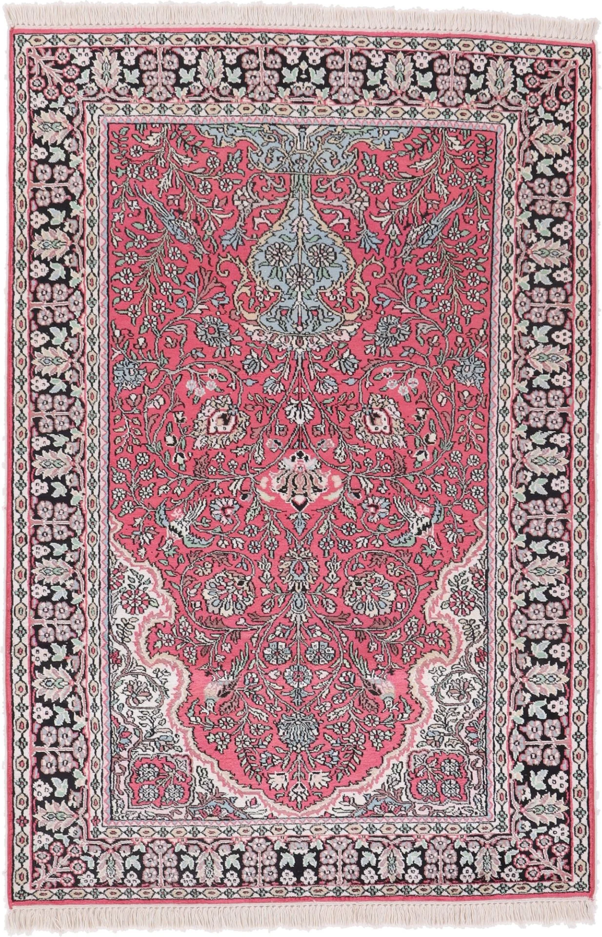 Indian Rug 182 × 123 cm in Wool, hand-knotted