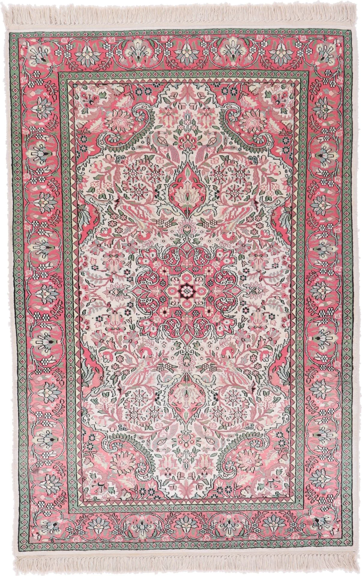 Indian Rug 182 × 123 cm in Wool, hand-knotted