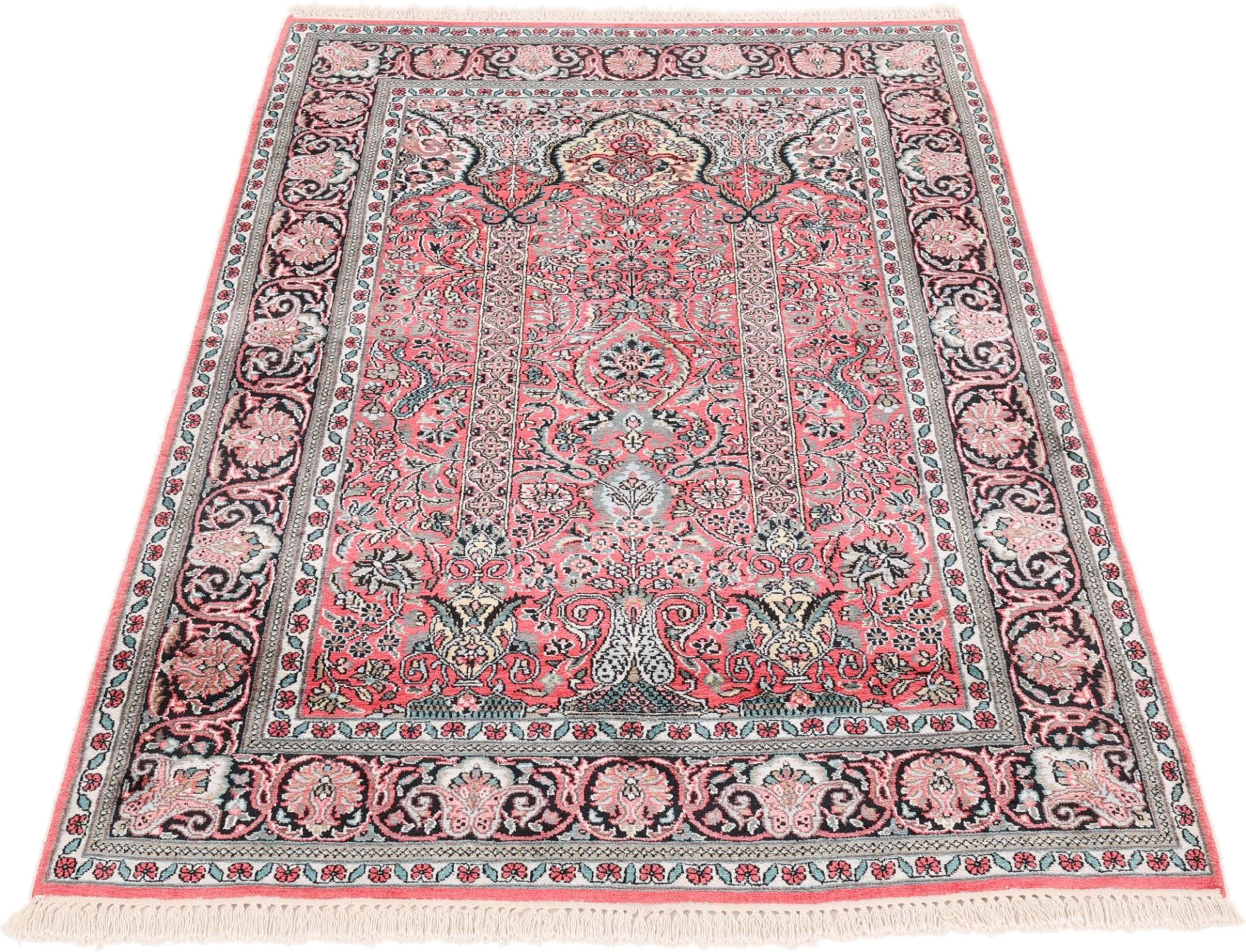Alternative view of Wool Indian Rug 187 × 121 cm, hand-knotted
