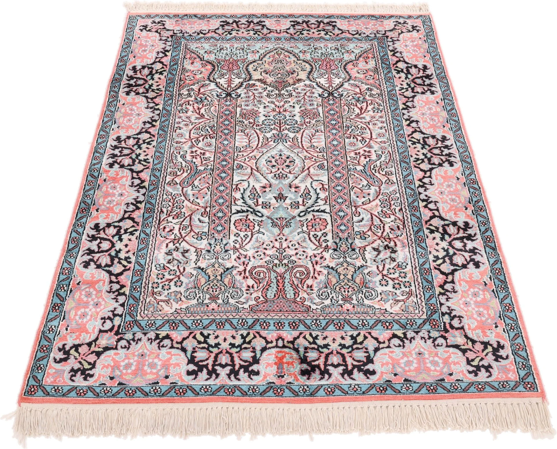 Alternative view of Hand-Knotted Indian Rug, 180 × 120 cm, Wool