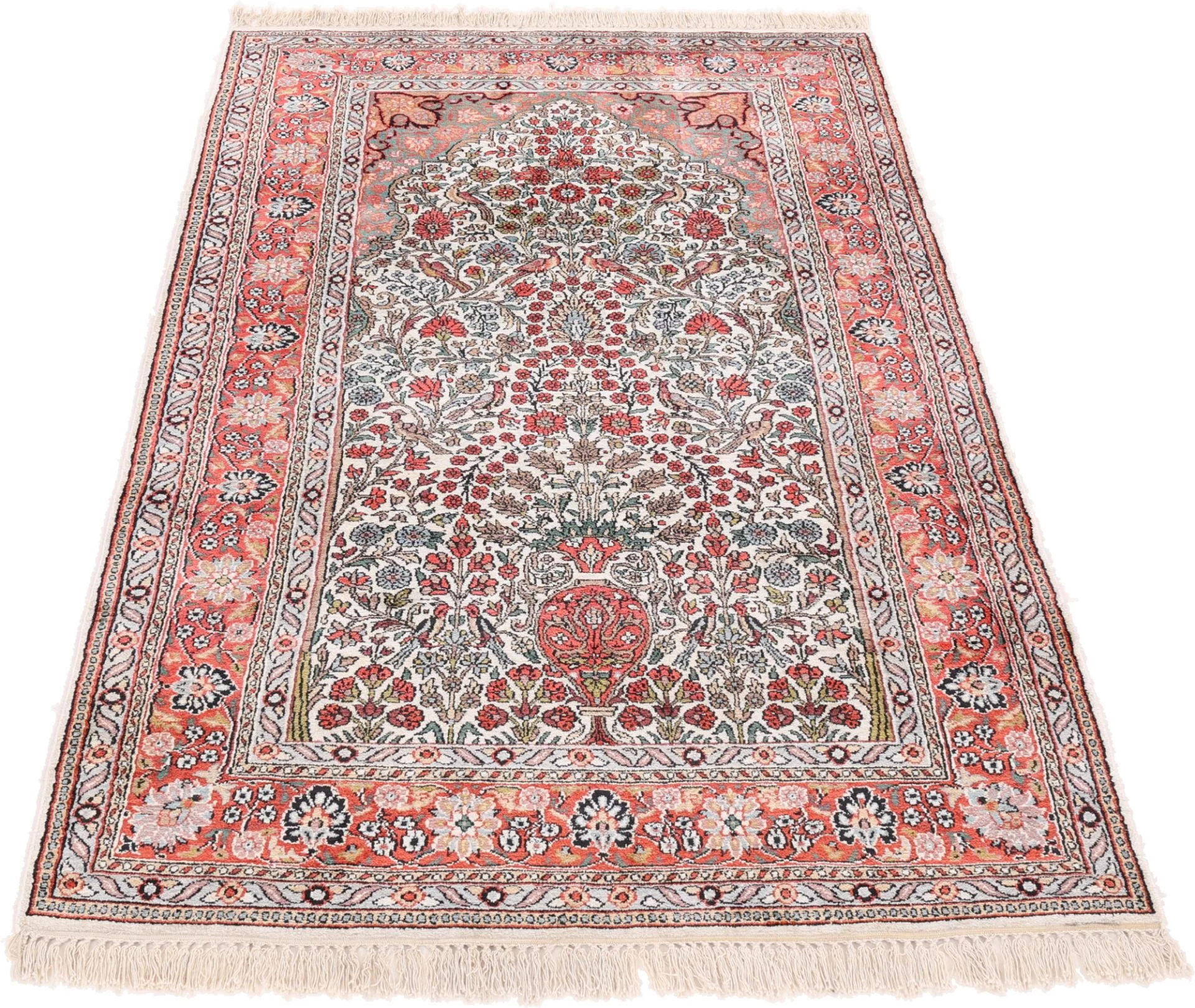 Alternative view of Indian Rug 192 × 118 cm in Wool, hand-knotted