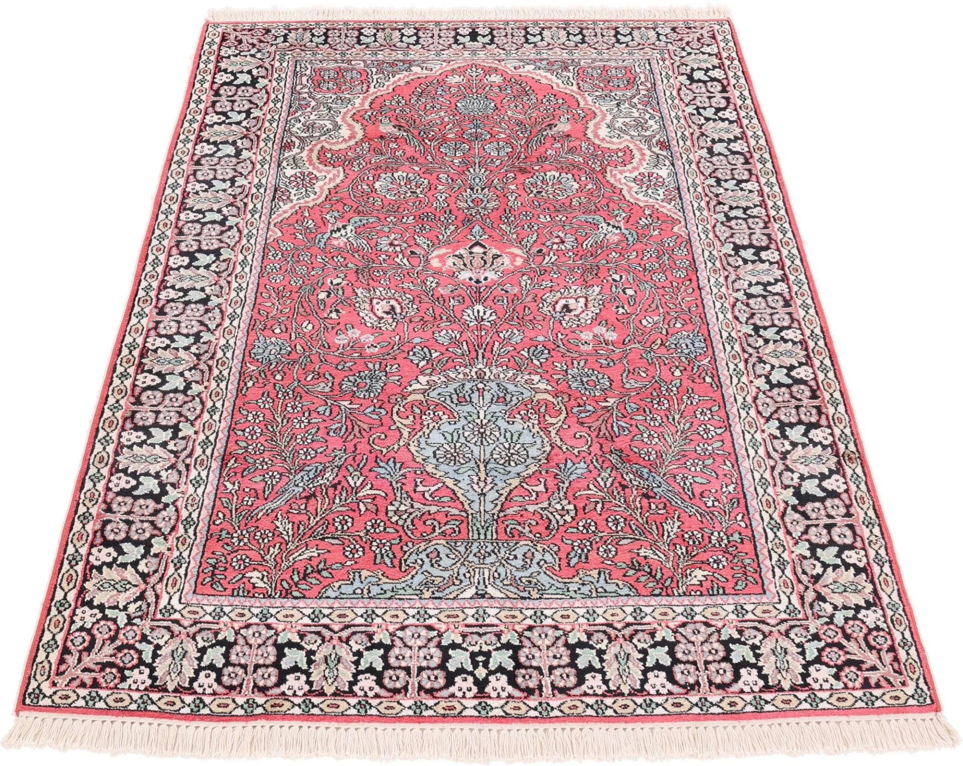 Alternative view of Indian Rug 182 × 123 cm in Wool, hand-knotted