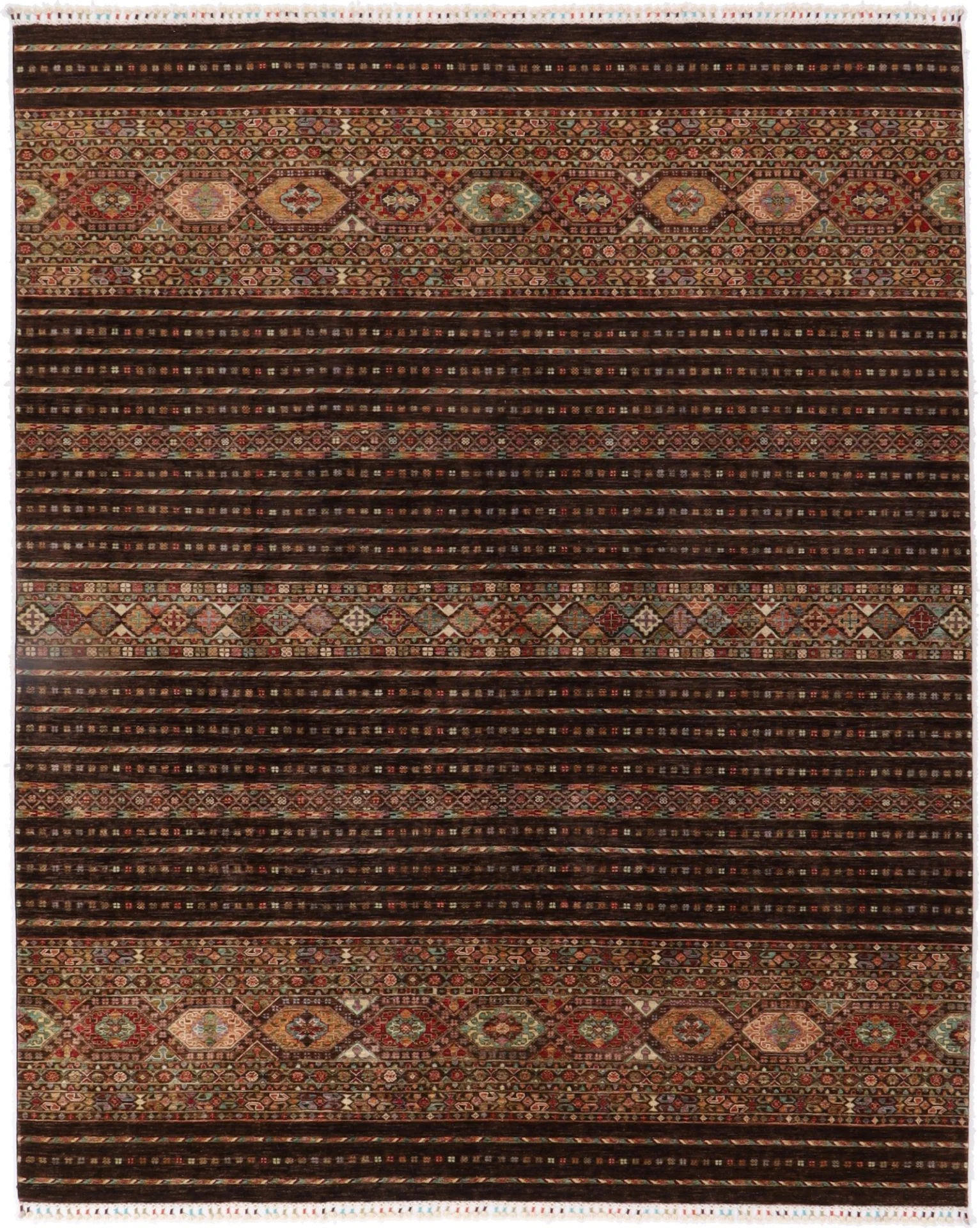 Samarkand Afghan Rug 249 × 311 cm in Wool, hand-knotted