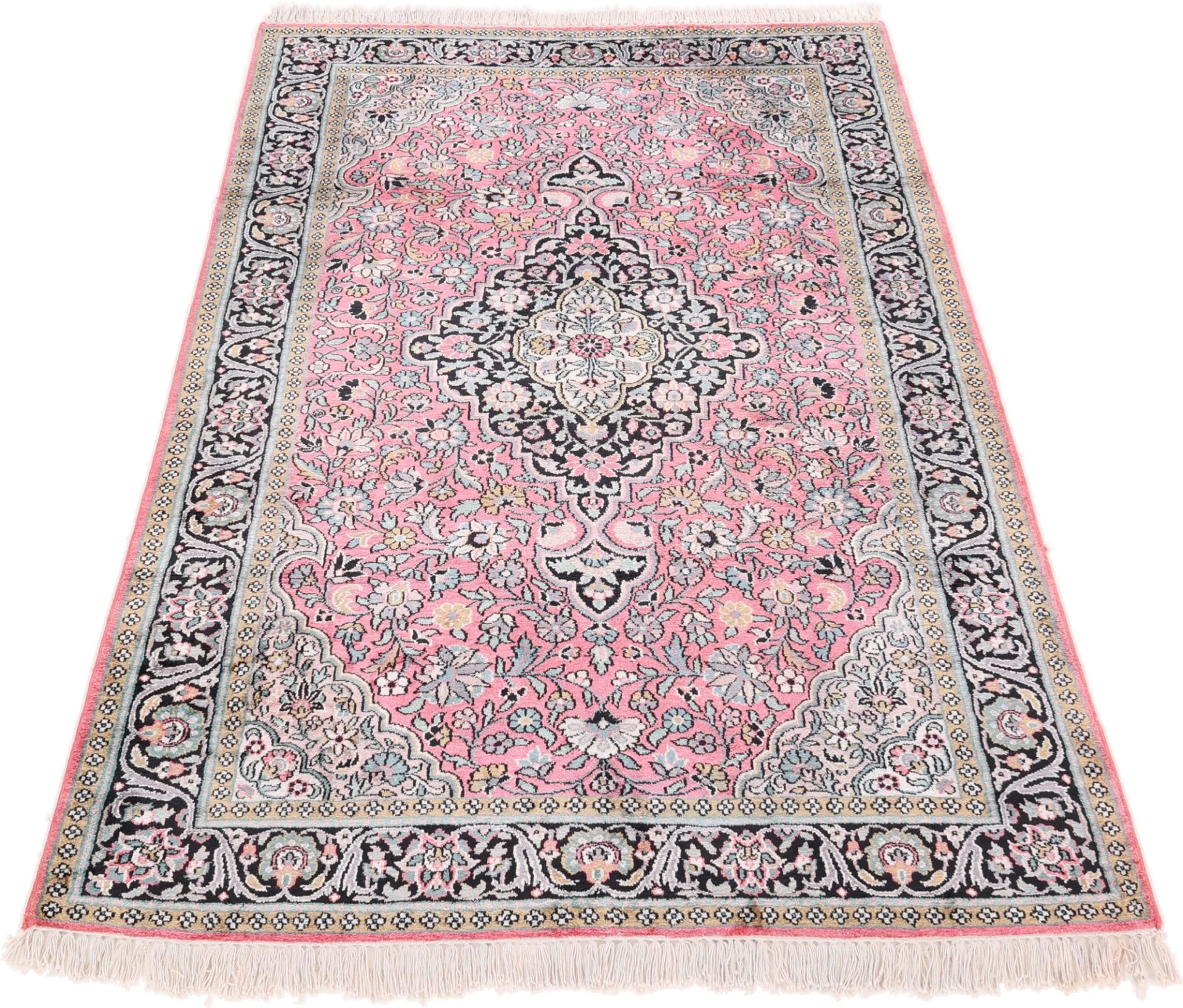 Alternative view of Wool Indian Rug 189 × 124 cm, hand-knotted