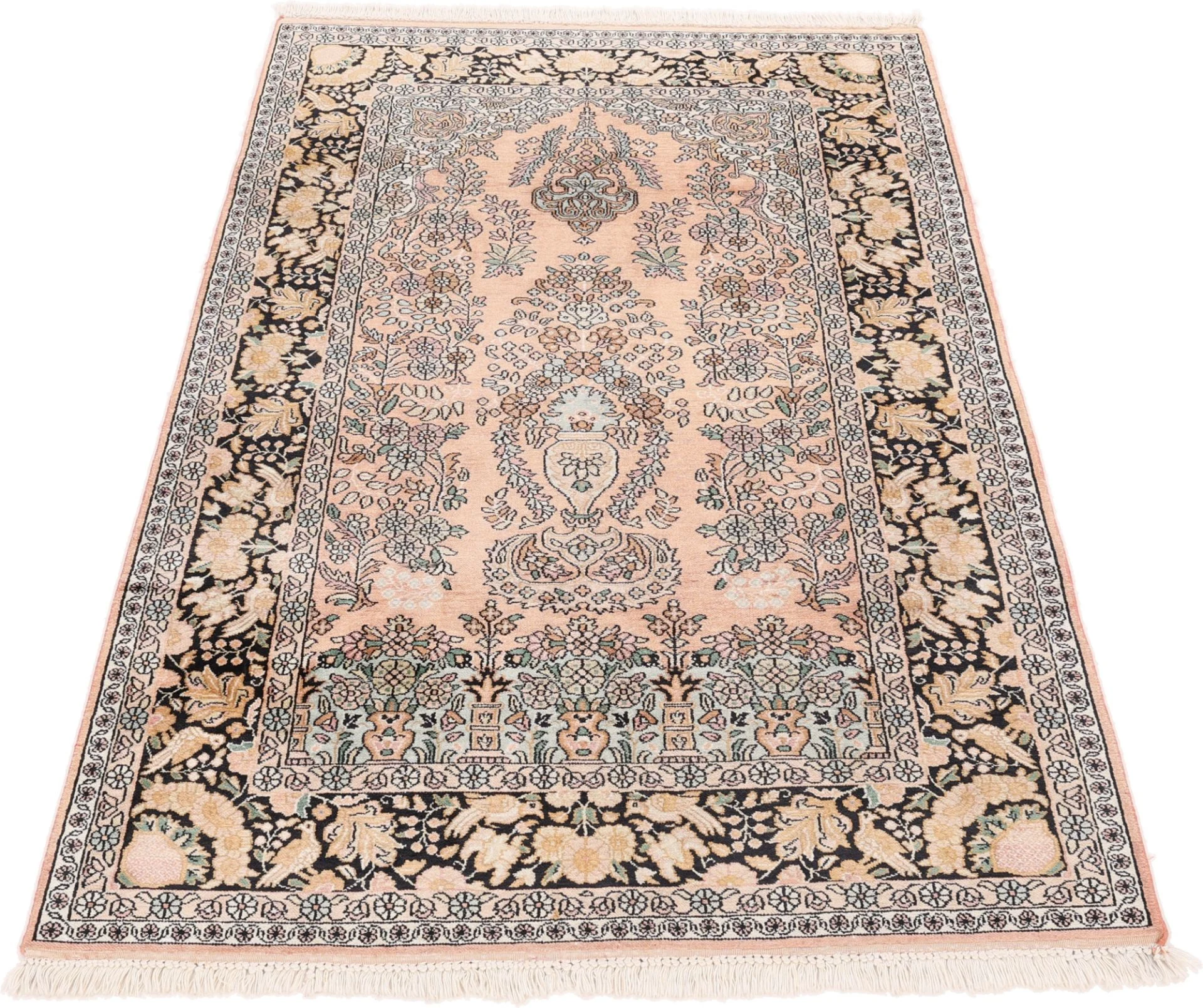 Alternative view of Hand-Knotted Indian Rug, 184 × 124 cm, Wool