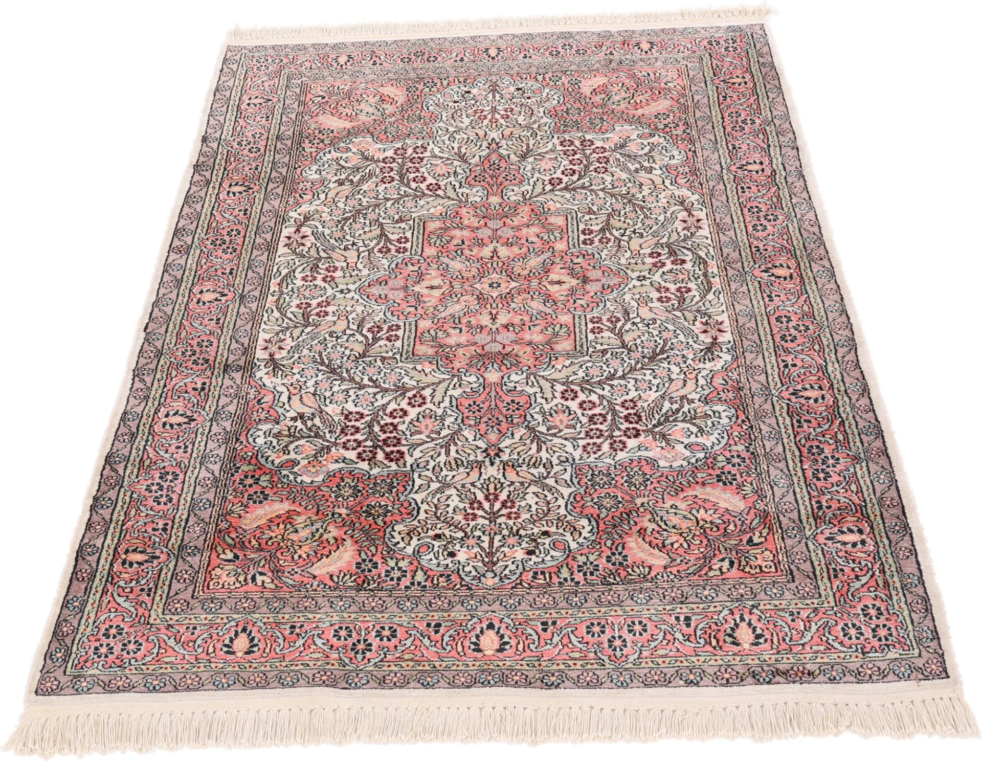 Alternative view of Hand-Knotted Indian Rug, 184 × 124 cm, Wool