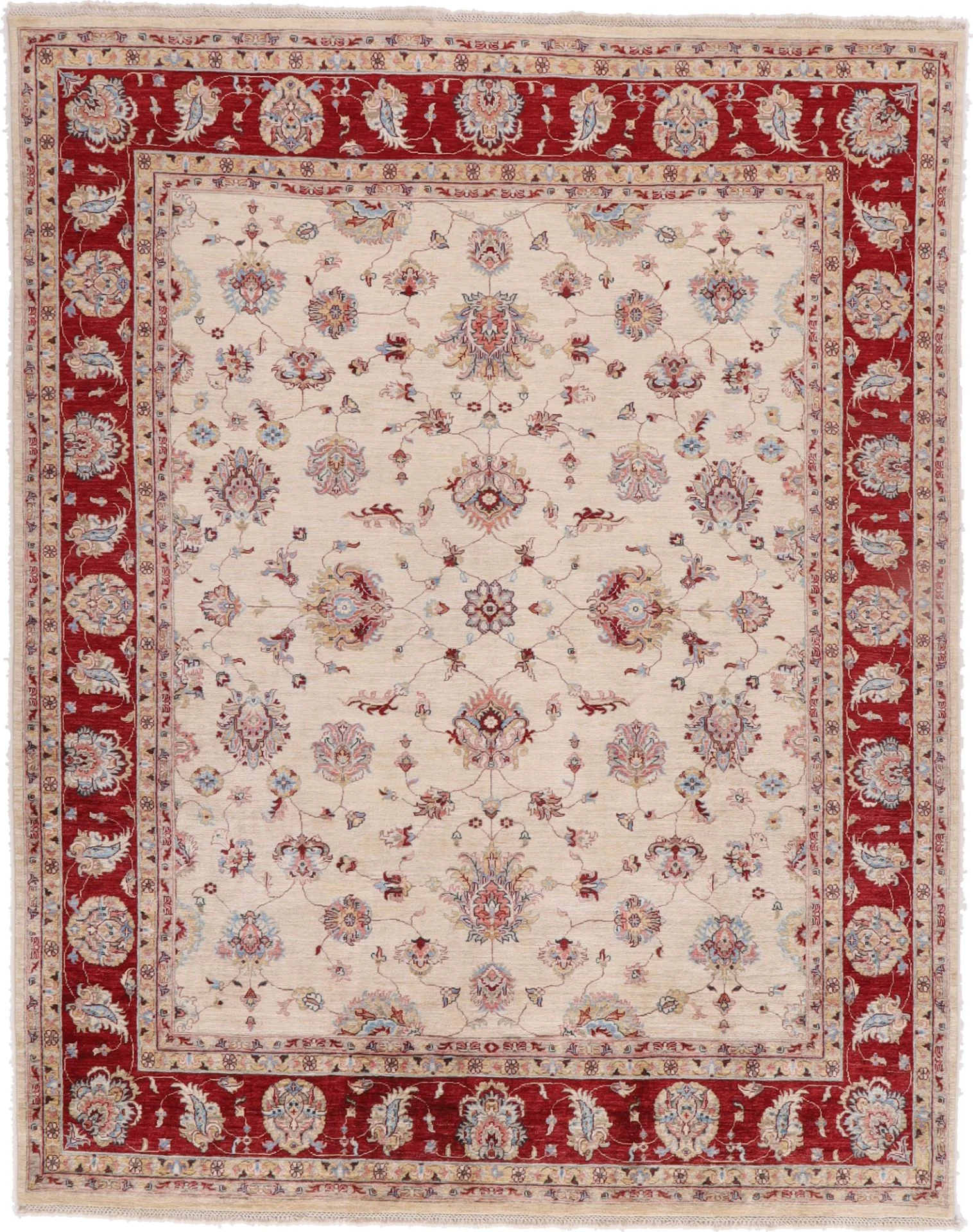 Ziegler Pakistani Rug 241 × 304 cm in Wool, hand-knotted