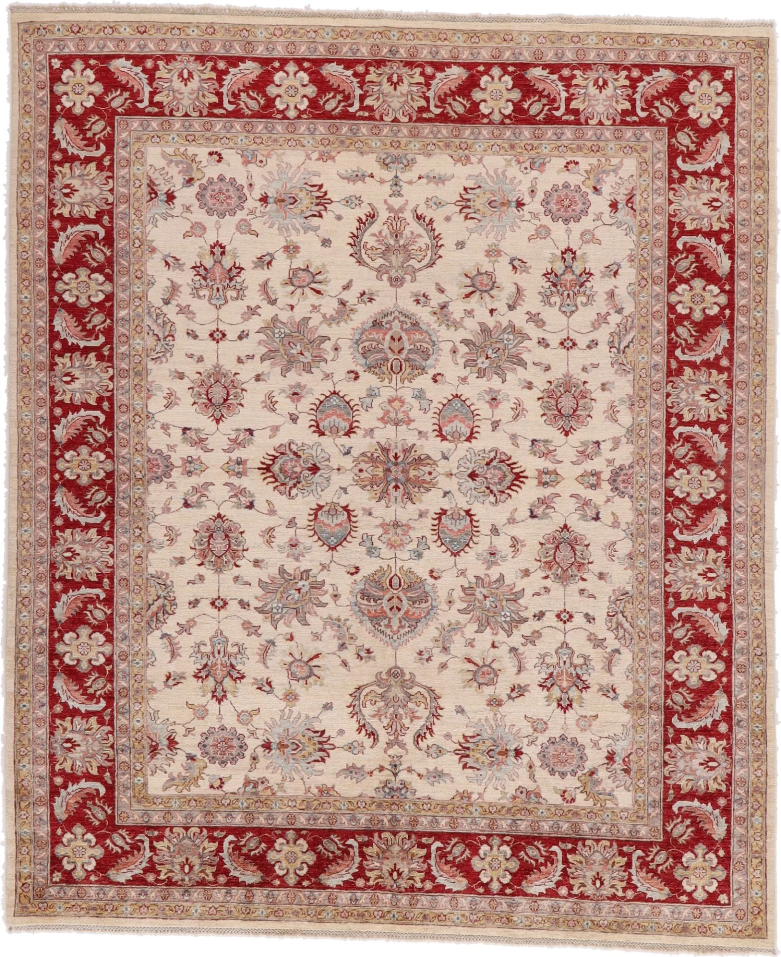Hand-Knotted Ziegler Pakistani Rug, 247 × 295 cm, Wool