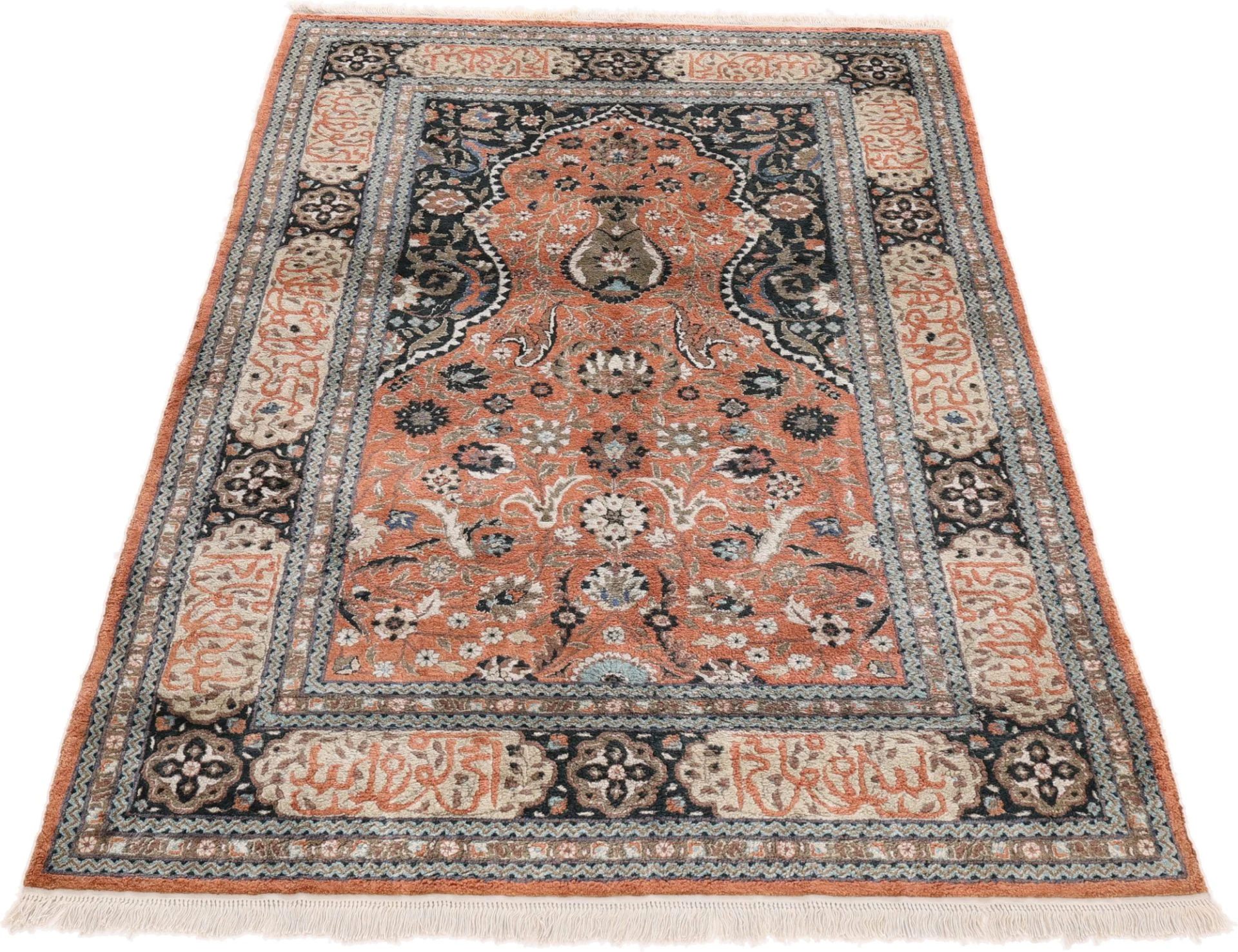 Alternative view of Wool Indian Rug 184 × 122 cm, hand-knotted