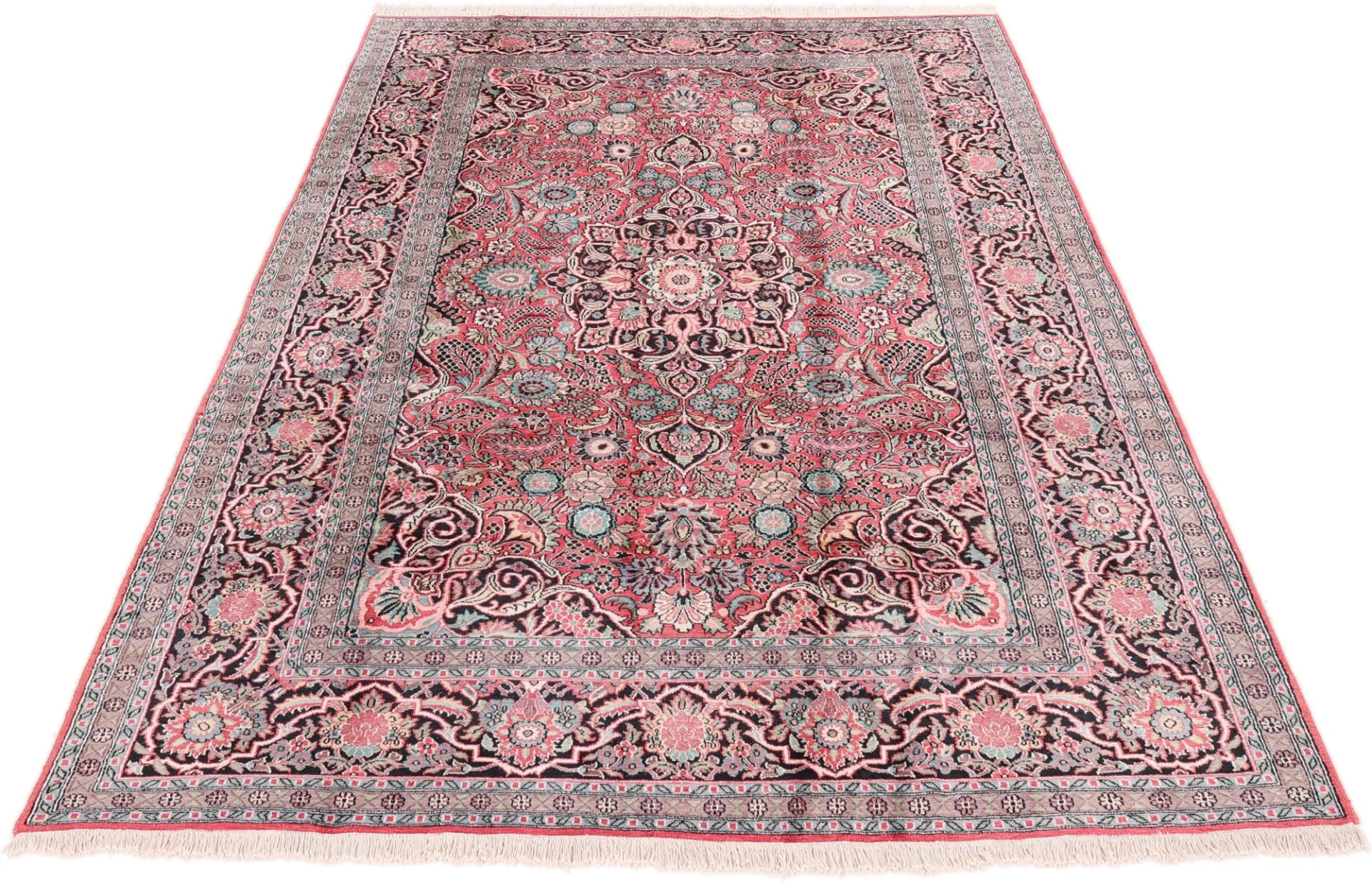 Alternative view of Hand-Knotted Indian Rug, 277 × 184 cm, Wool