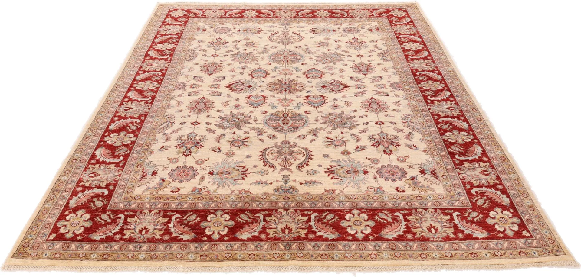 Hand-Knotted Ziegler Pakistani Rug, 247 × 295 cm, Wool - Image 3