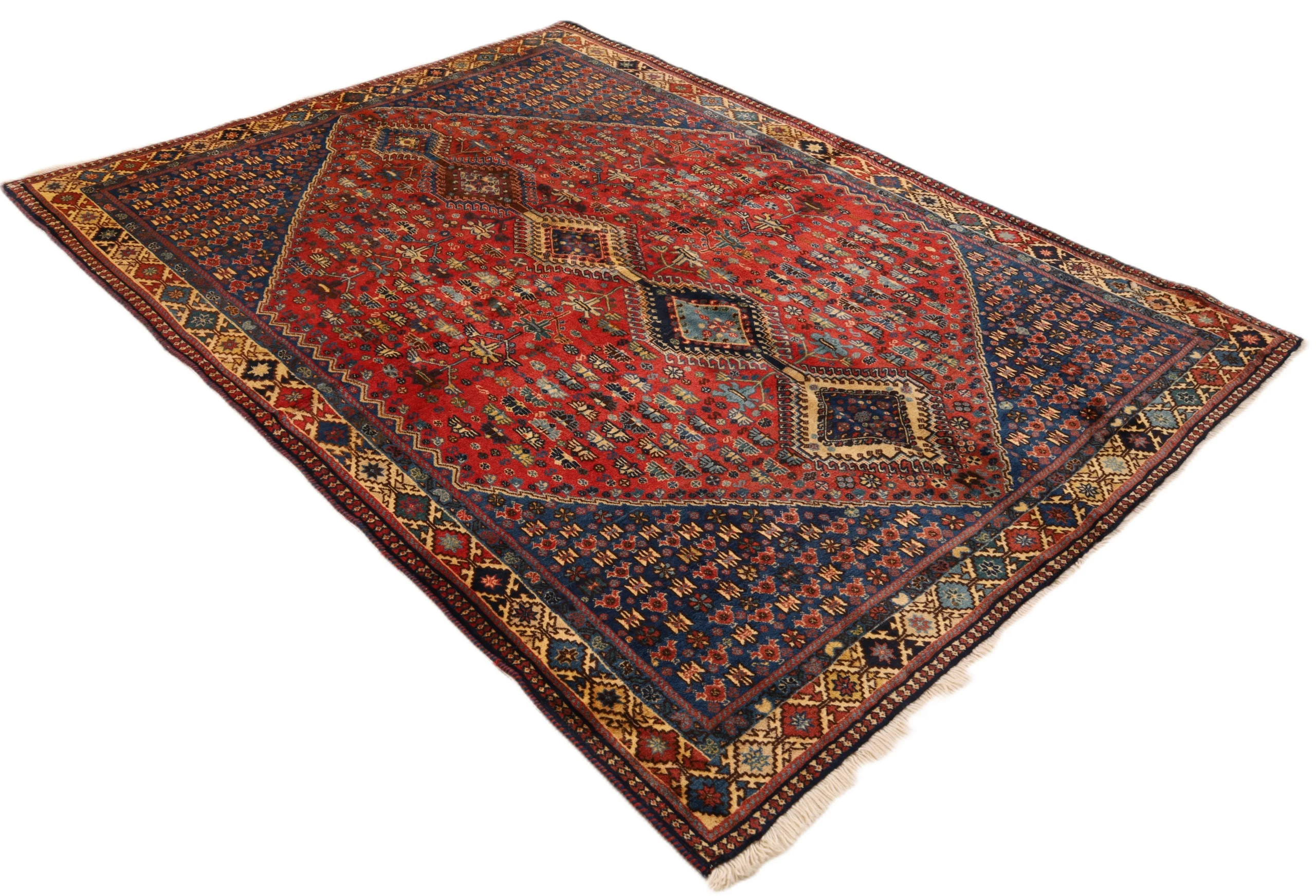 Hand-Knotted Persian Rug, 233 × 182 cm, Wool - Image 3