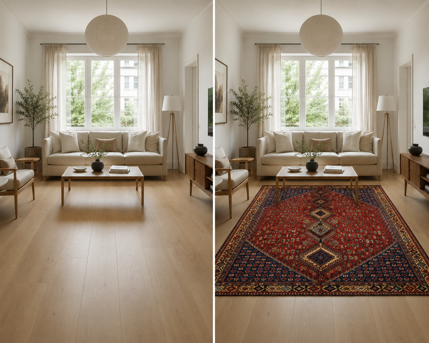 Hand-Knotted Persian Rug, 233 × 182 cm, Wool - Image 7