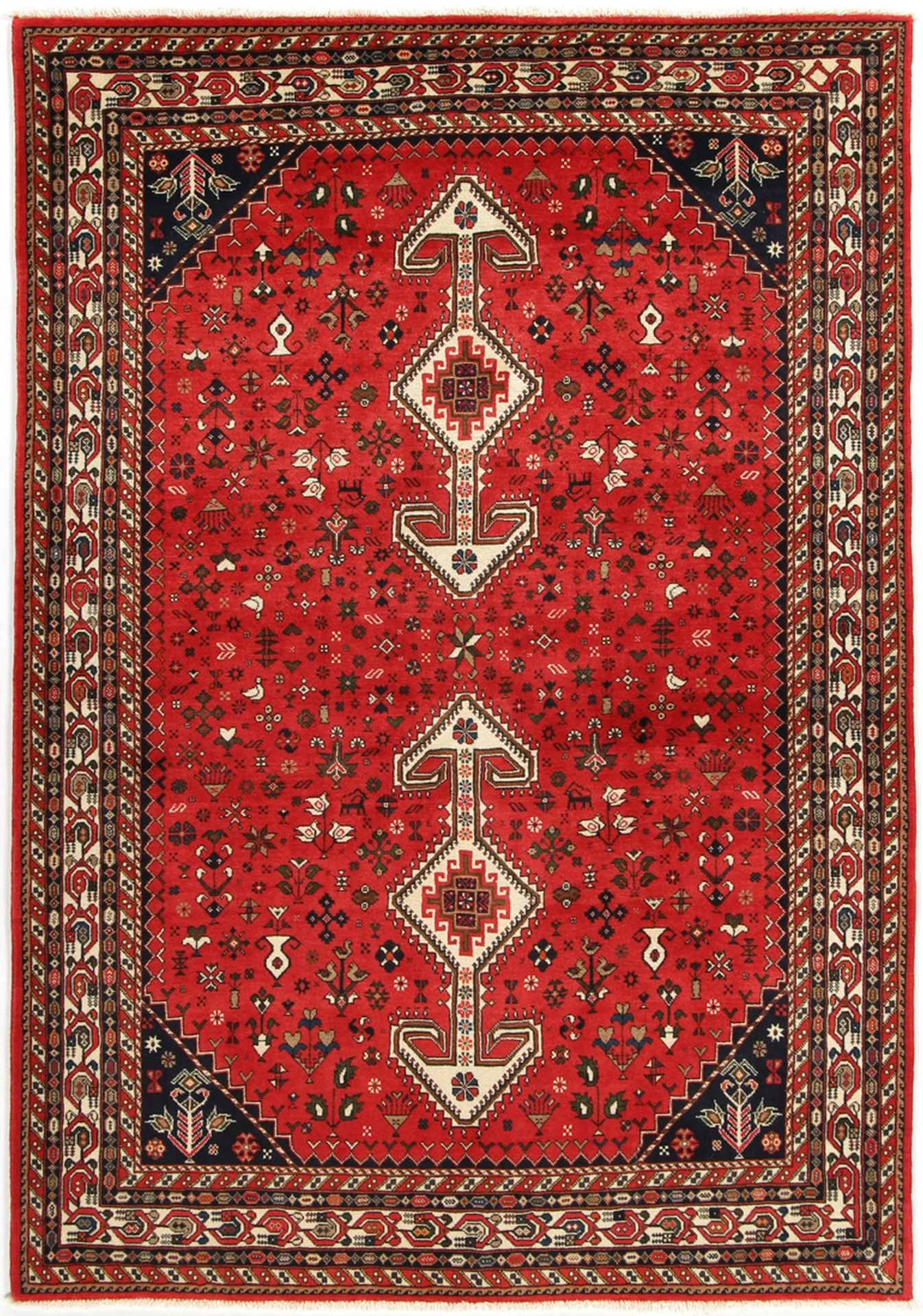 Persian Rug 145 × 210 cm in Wool, hand-knotted